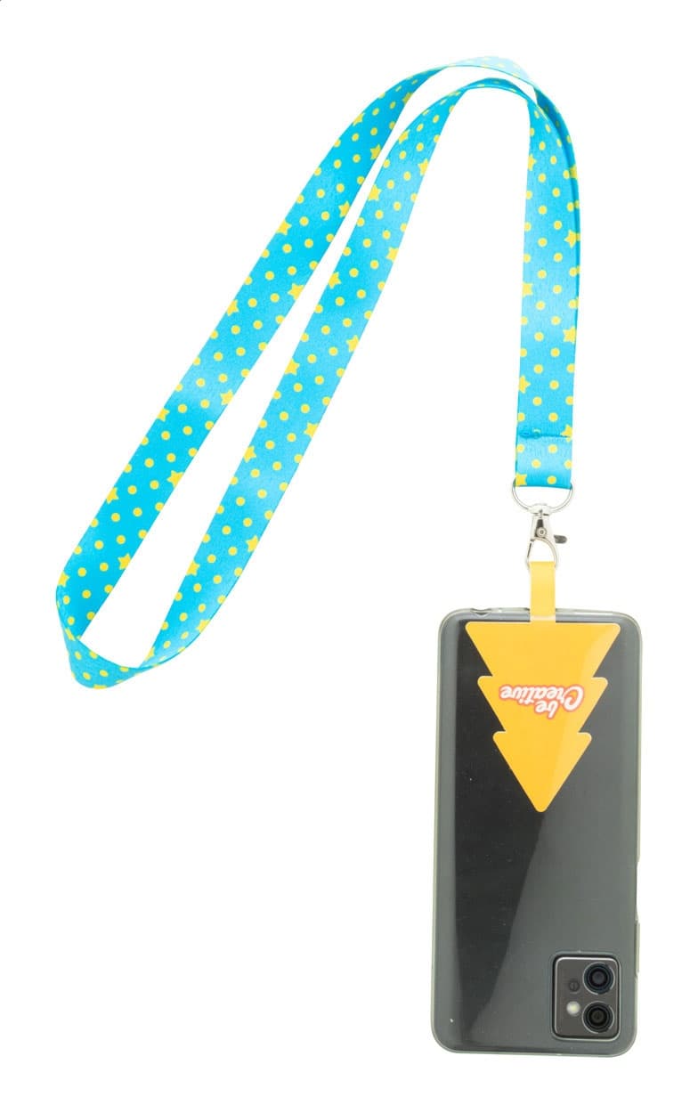 Subyard Mobile Xmas - Lanyard personalizat cu suport telefon mobil, RPET