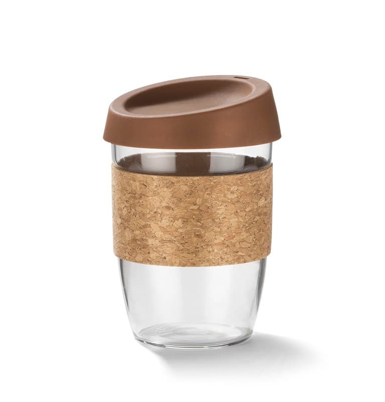 Cană de sticlă SKLO 380 ml