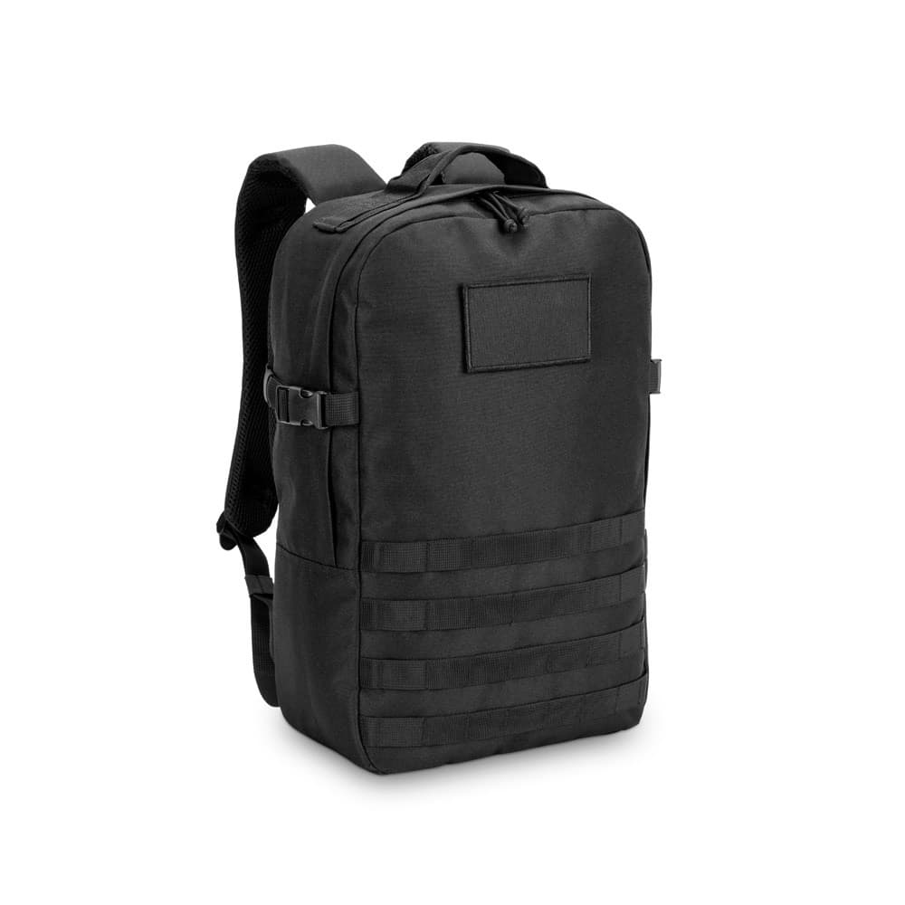 EDINBURGH BPACK. Rucsac în stil militar din poliester reciclat 600D, de înaltă densitate și căptușeală din poliester reciclat 210D 17'3'