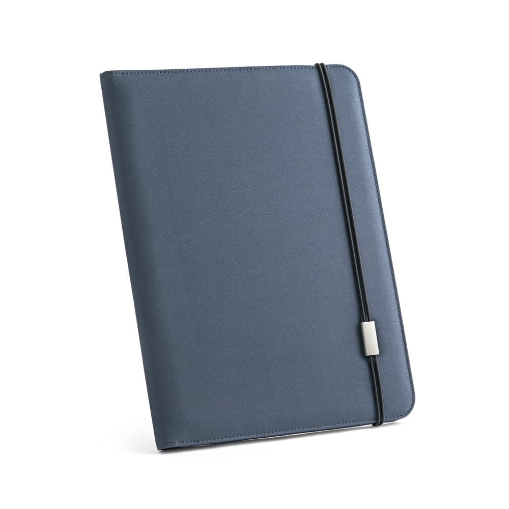 EMERGE FOLDER II. Mapa 300D poliester reciclat (100% rPET) A4 cu închidere elastică