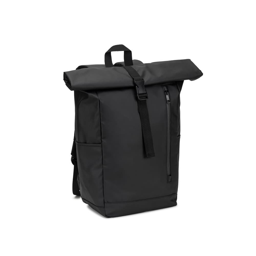 OSASCO BPACK. Rucsac Roll Top cu un design cu sistem de fermoare care permite rularea vârfului pentru a se potrivi cu volumul rucsacului, fabricat din poliester reciclat 600D