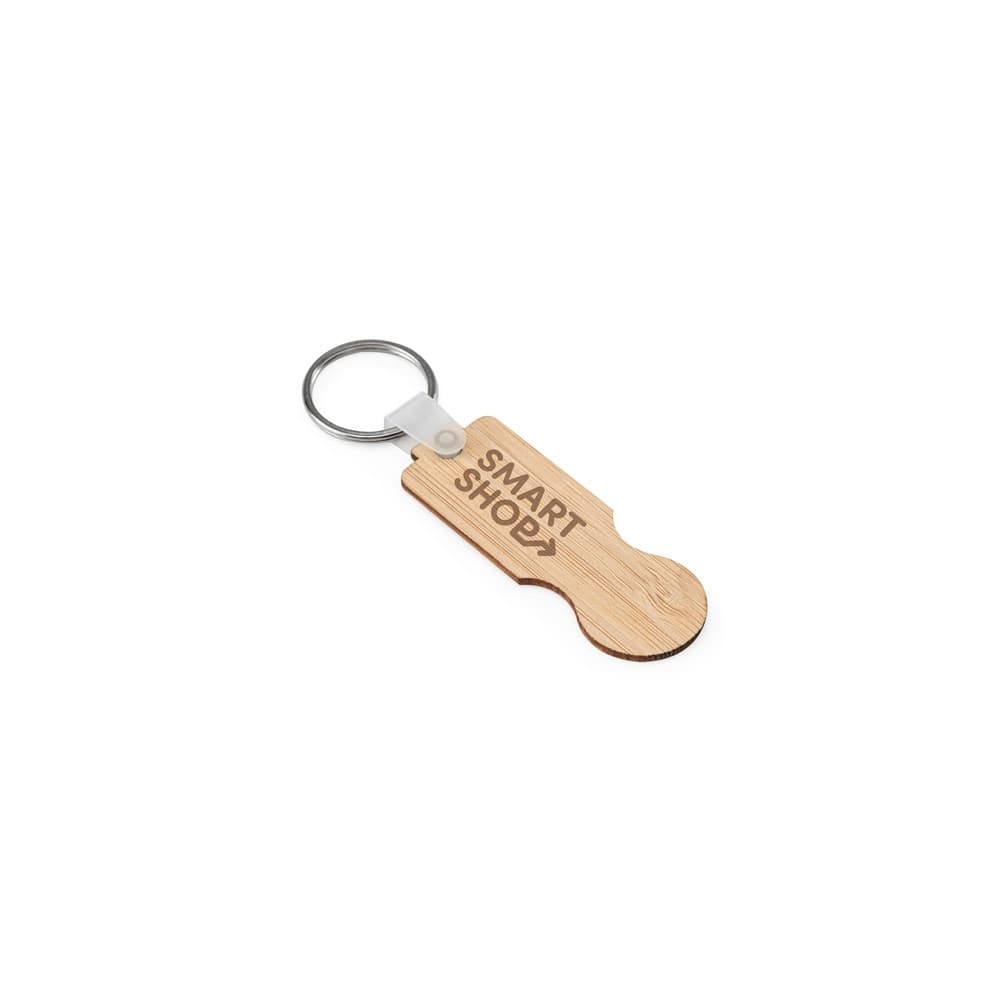 SHOPZ. Breloc din bambus cu capăt în formă de monedă