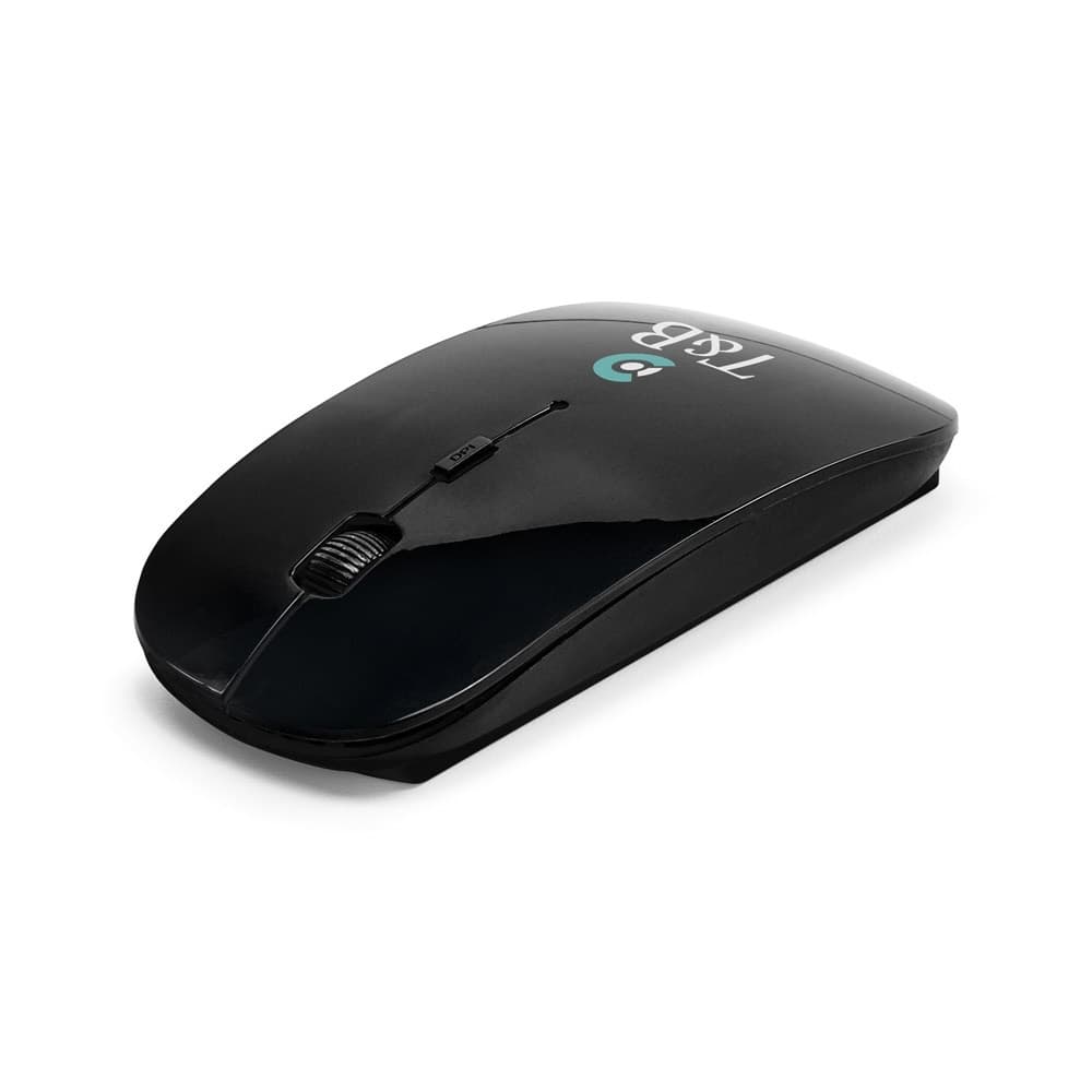 BLACKWELL. Battery-powered wireless mouse in recycled ABS (100% rABS)