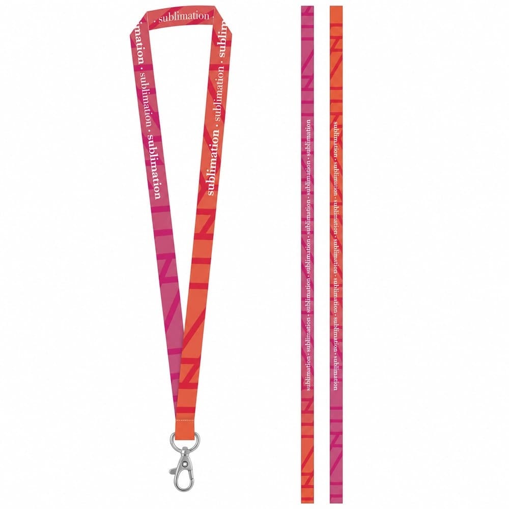 BRIGHTON S. Eșantion tipărit de SET Lanyard SUBLIMATION Long II (20 mm) cu carabină de 20 mm