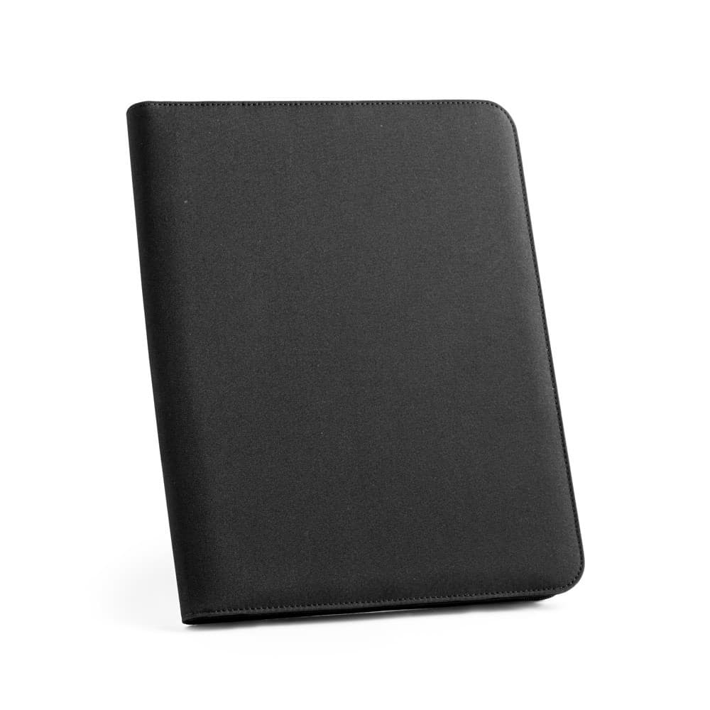 EMERGE FOLDER. Mapa 300 D poliester reciclat (100% rPET) A4 cu fermoar