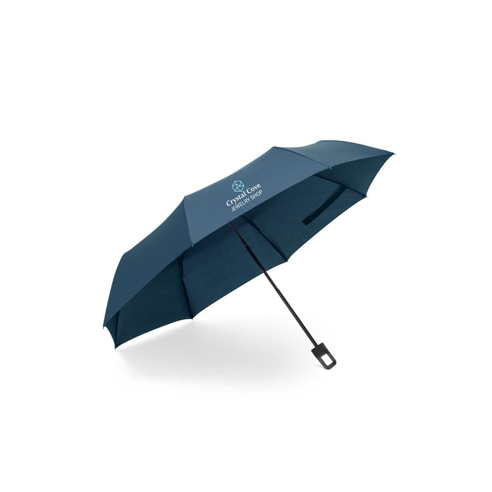 GEORGE. Umbrelă de 21'' fabricată din poliester reciclat (100% rPET) 190T rezistent la vânt pongee