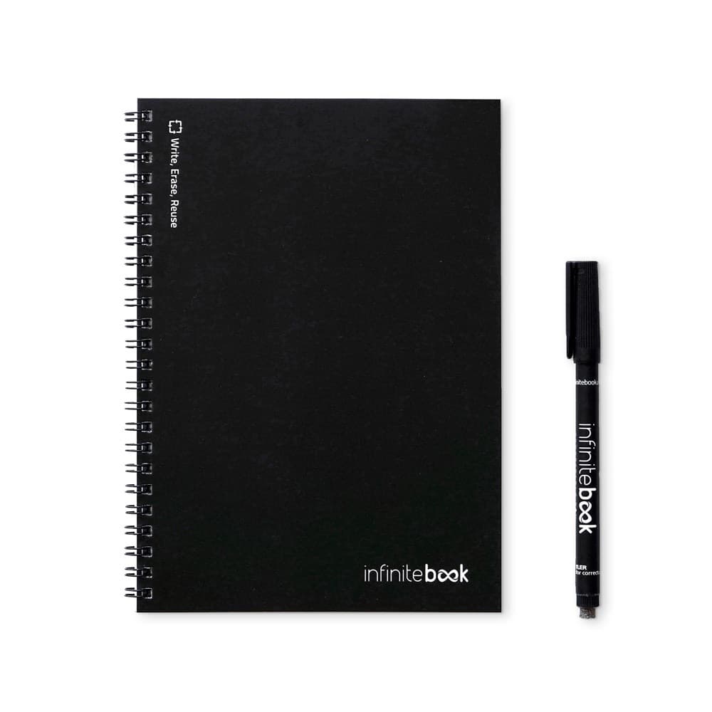 INFINITEBOOK LINED A5. "Infinitebook" cu copertă flexibilă și 15 pagini simple de tip tablă albă