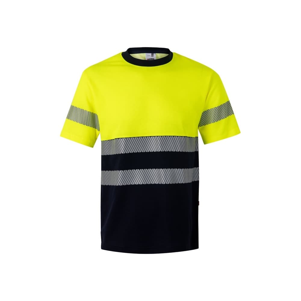 VL BASTET. Tricou piqué bicolor (150 g/m²), din bumbac (55%) și poliester (45%)