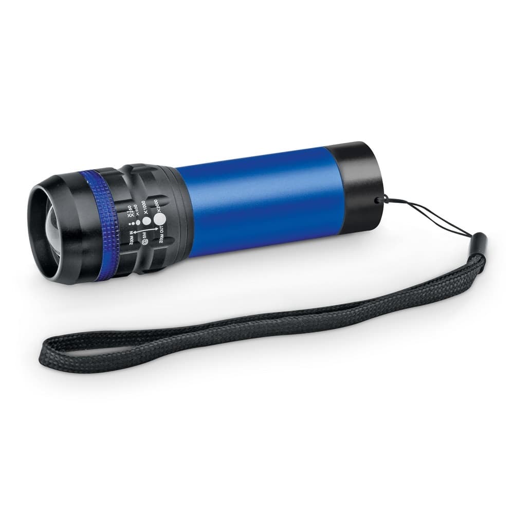 ZOOMIN. Lanternă din aluminiu cu funcție de zoom cu 3 moduri de lumină