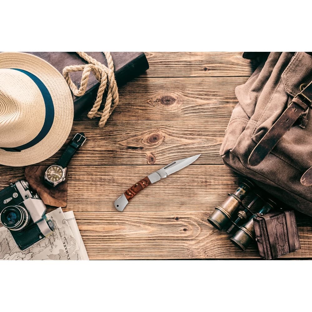FALCON II. Stainless steel and wood pocket knife