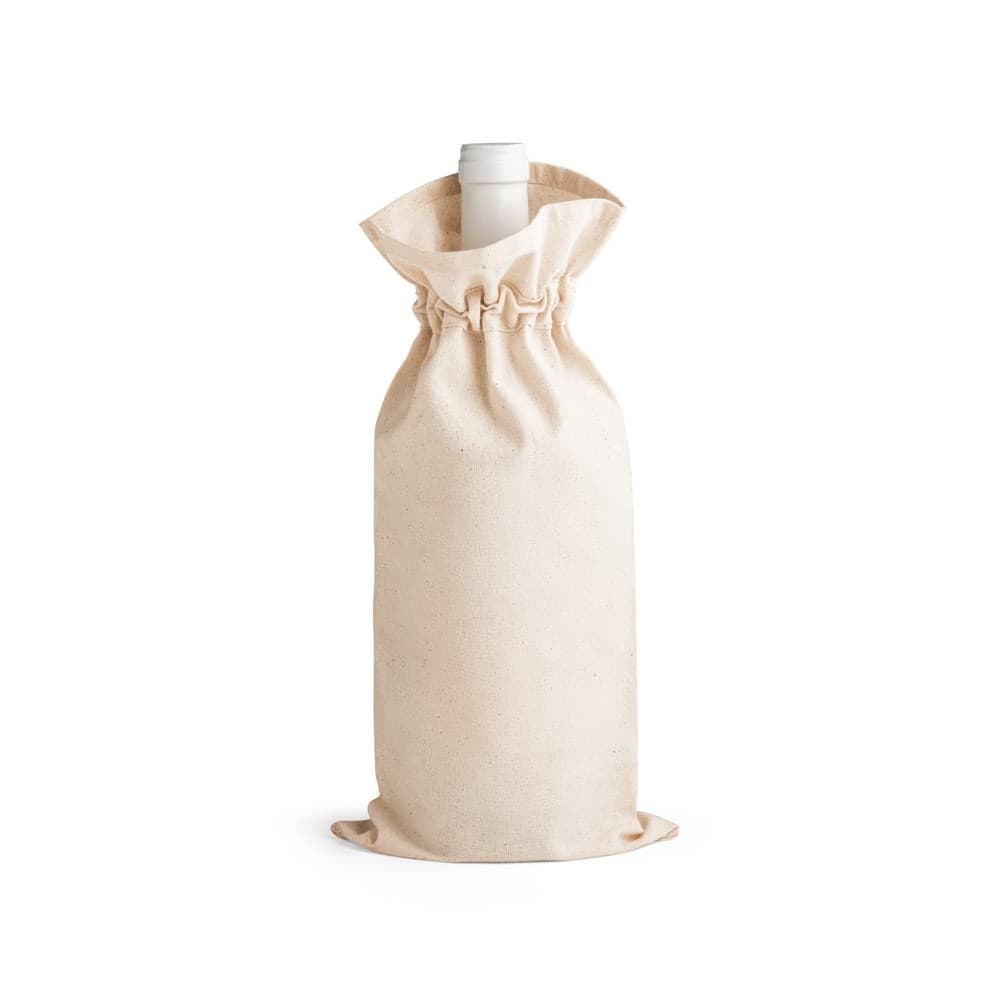 JEROME. Sacosa din bumbac 100% pentru sticlă (180 g/m²)