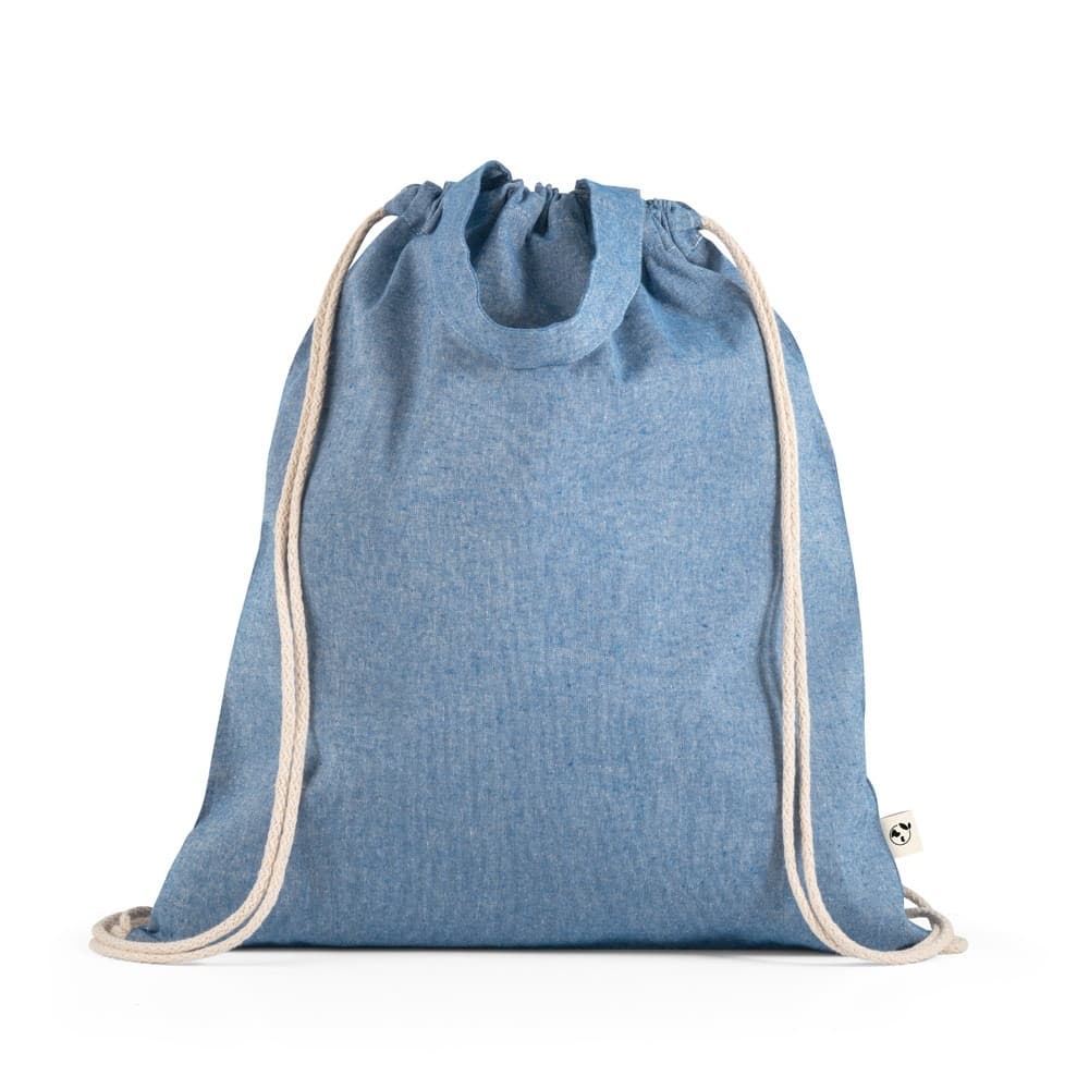 RISSANI. Pungă cu cordon din bumbac reciclat (70%) și poliester (30% rPET) (140 g/m²)