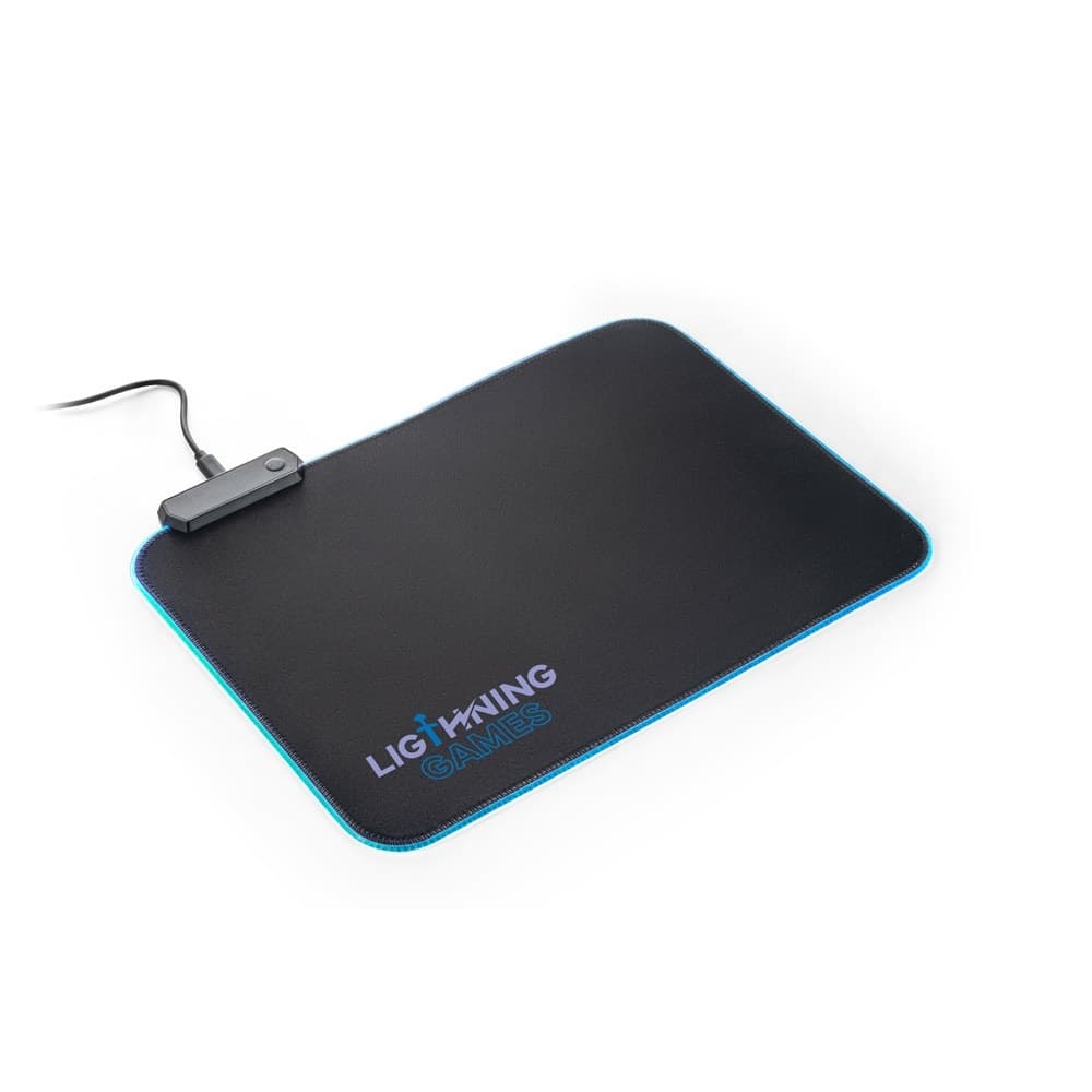 THORNE MOUSEPAD RGB. Polyester gaming mouse mat with RGB LED lights