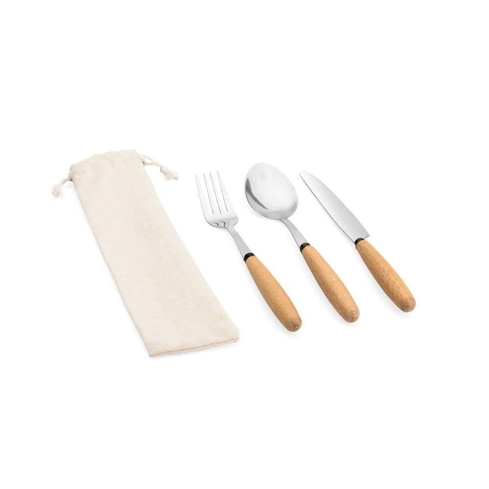 BOULUD. Set de 3 piese în lemn de salcâm