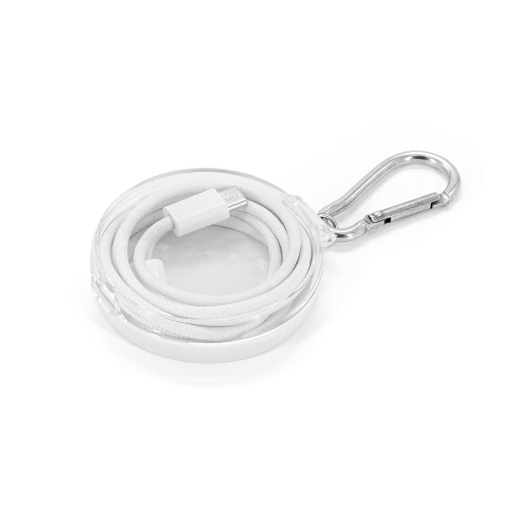 JEMISON. Cablu USB-C la USB-C cu manta împletită (60 W), fabricat din ABS, oțel inoxidabil, aluminiu și poliester