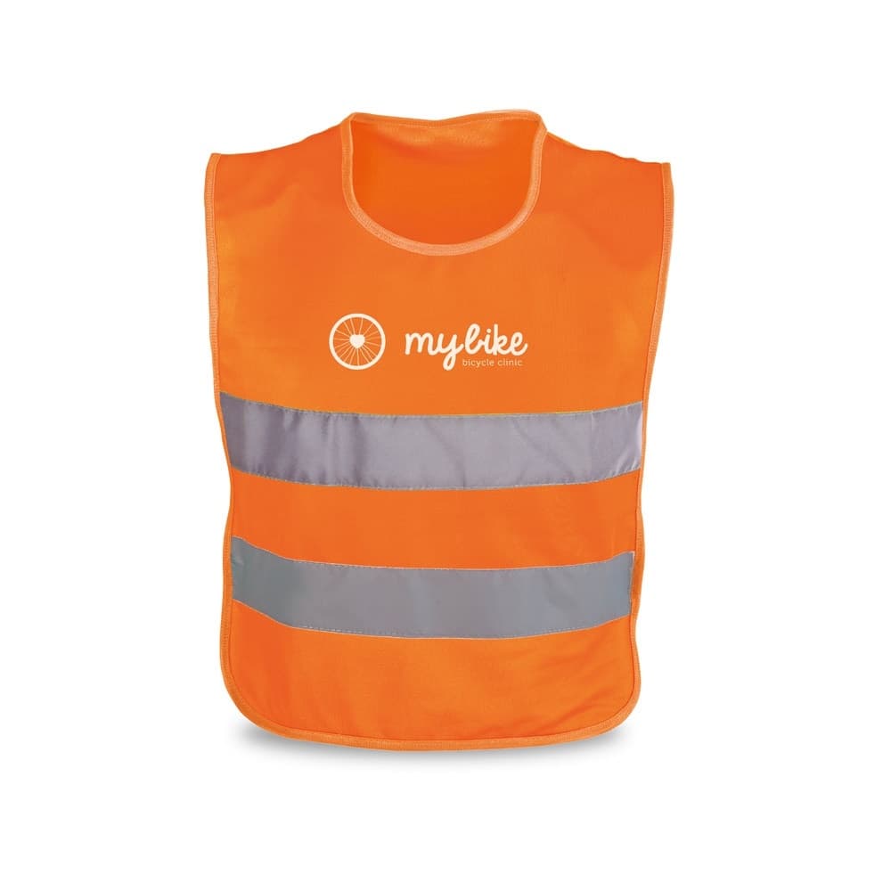 MIKE. Vestă reflectorizantă pentru copii din poliester (100%)