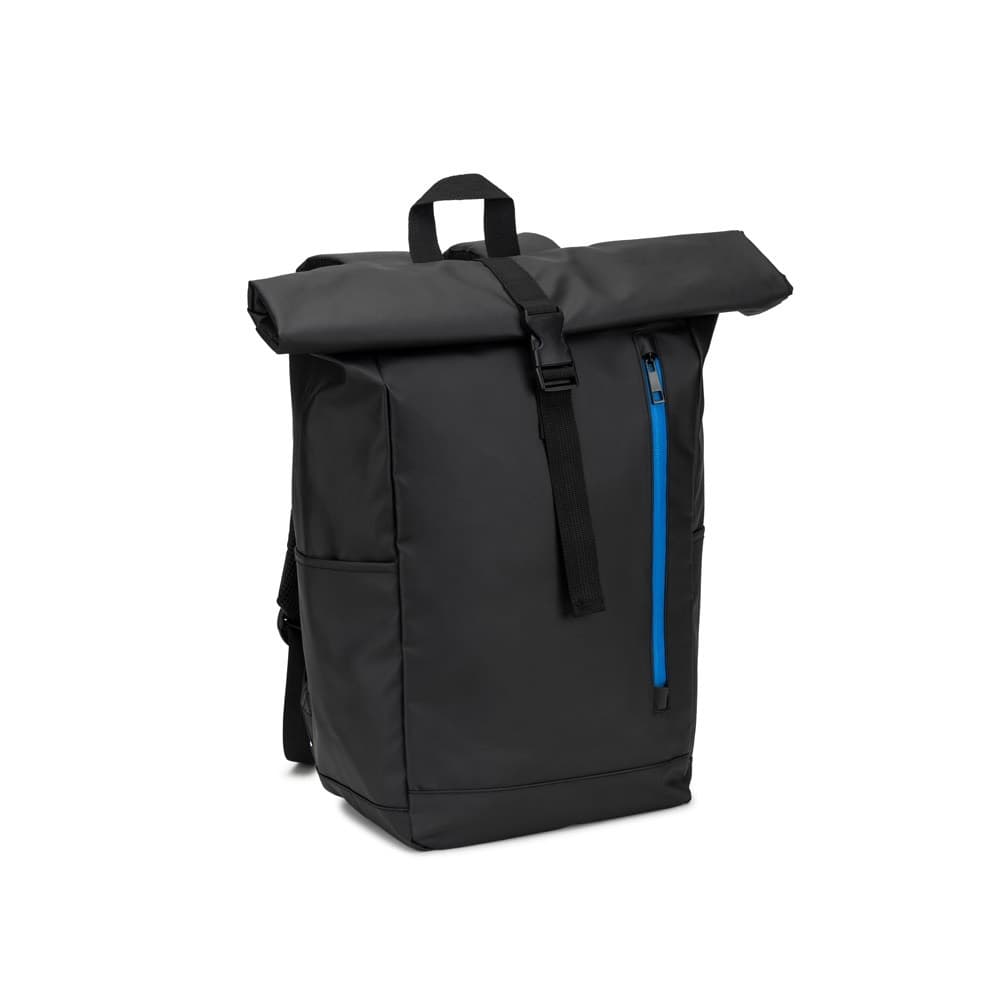 OSASCO BPACK. Rucsac Roll Top cu un design cu sistem de fermoare care permite rularea vârfului pentru a se potrivi cu volumul rucsacului, fabricat din poliester reciclat 600D