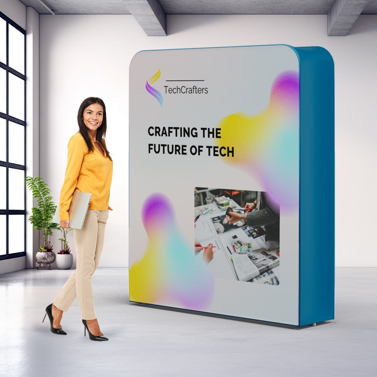 Display Drept 3D 2 m