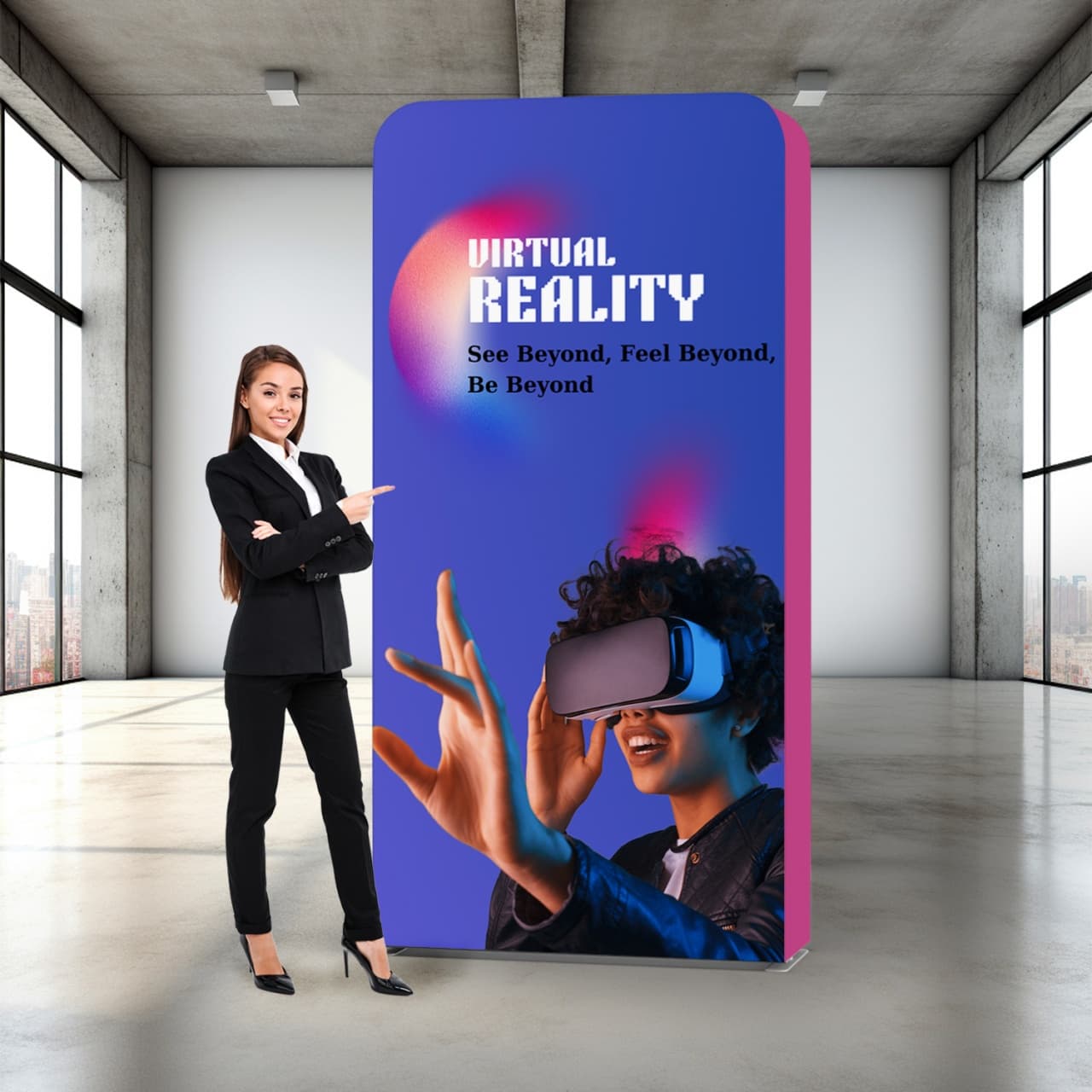 Display Drept 3D 1.5 x 3 m