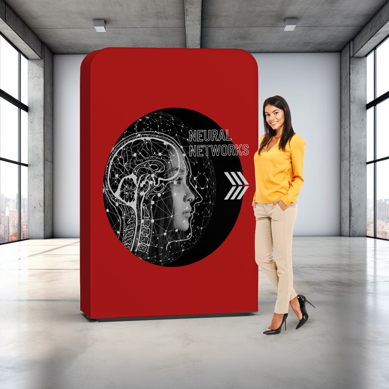 Display Drept 3D 1.5 m