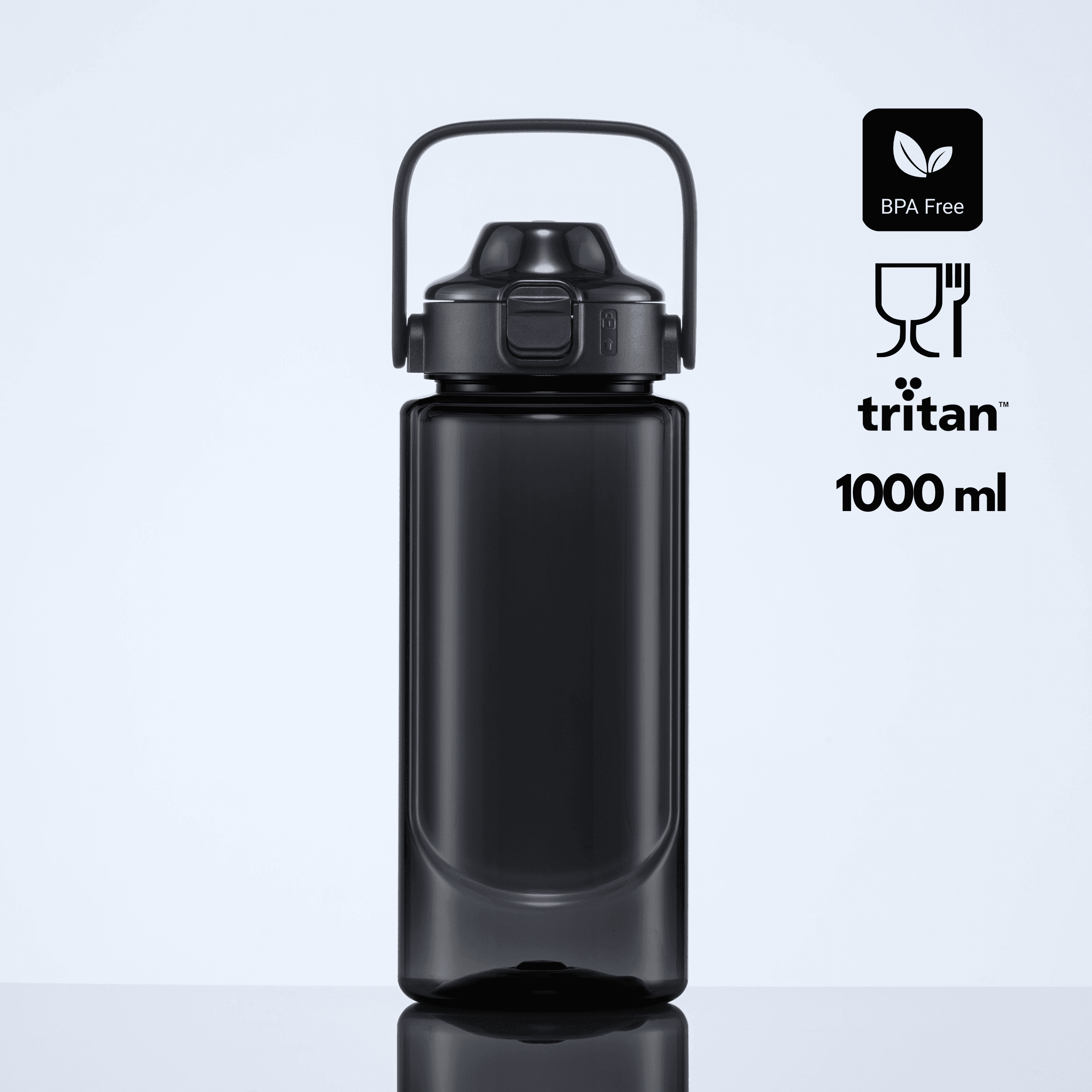 Neon sticlă de apă tritan™ cu capacitate mare, 1000 ml