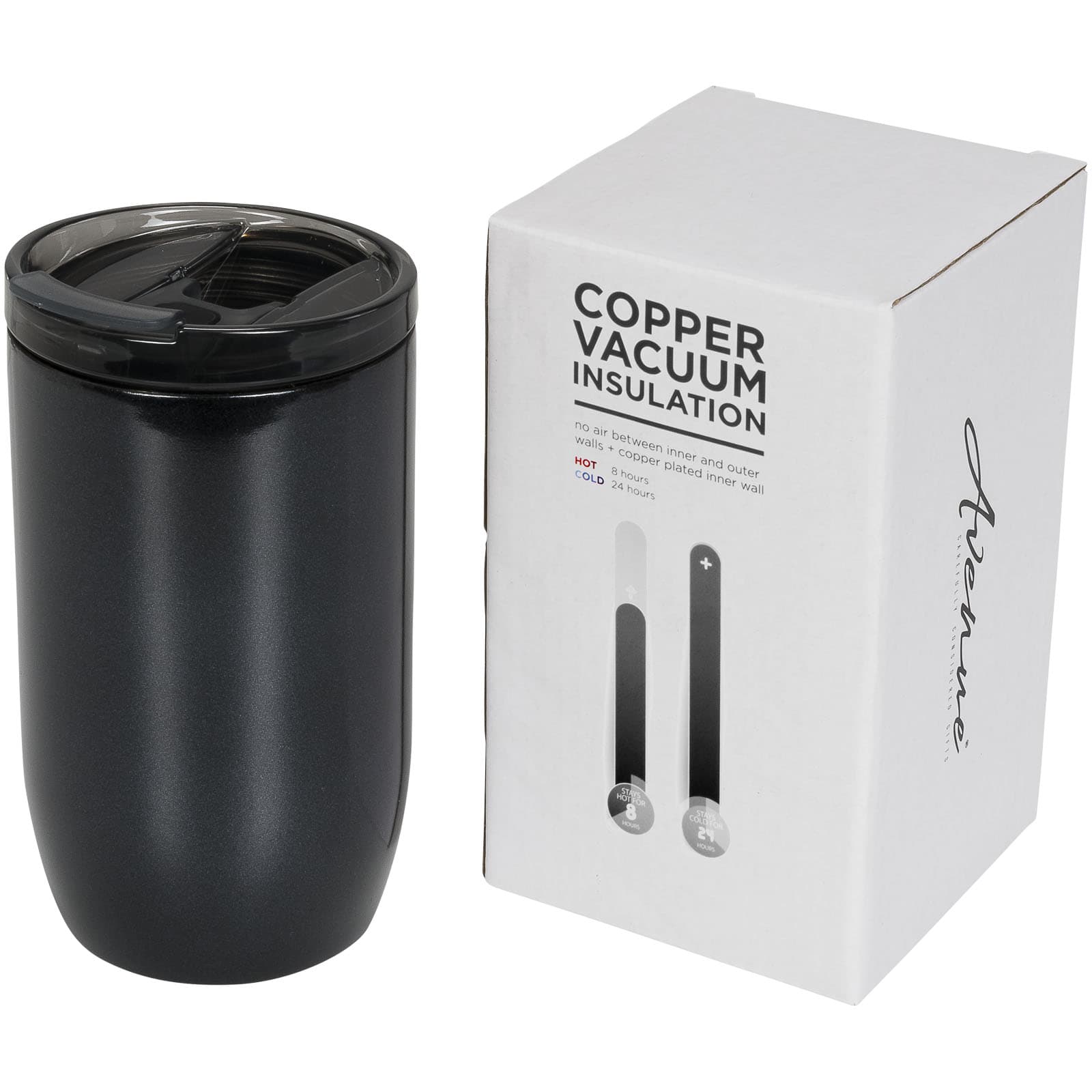 Pahar termoizolant Lagom cu izolație din cupru în vid, 380 ml