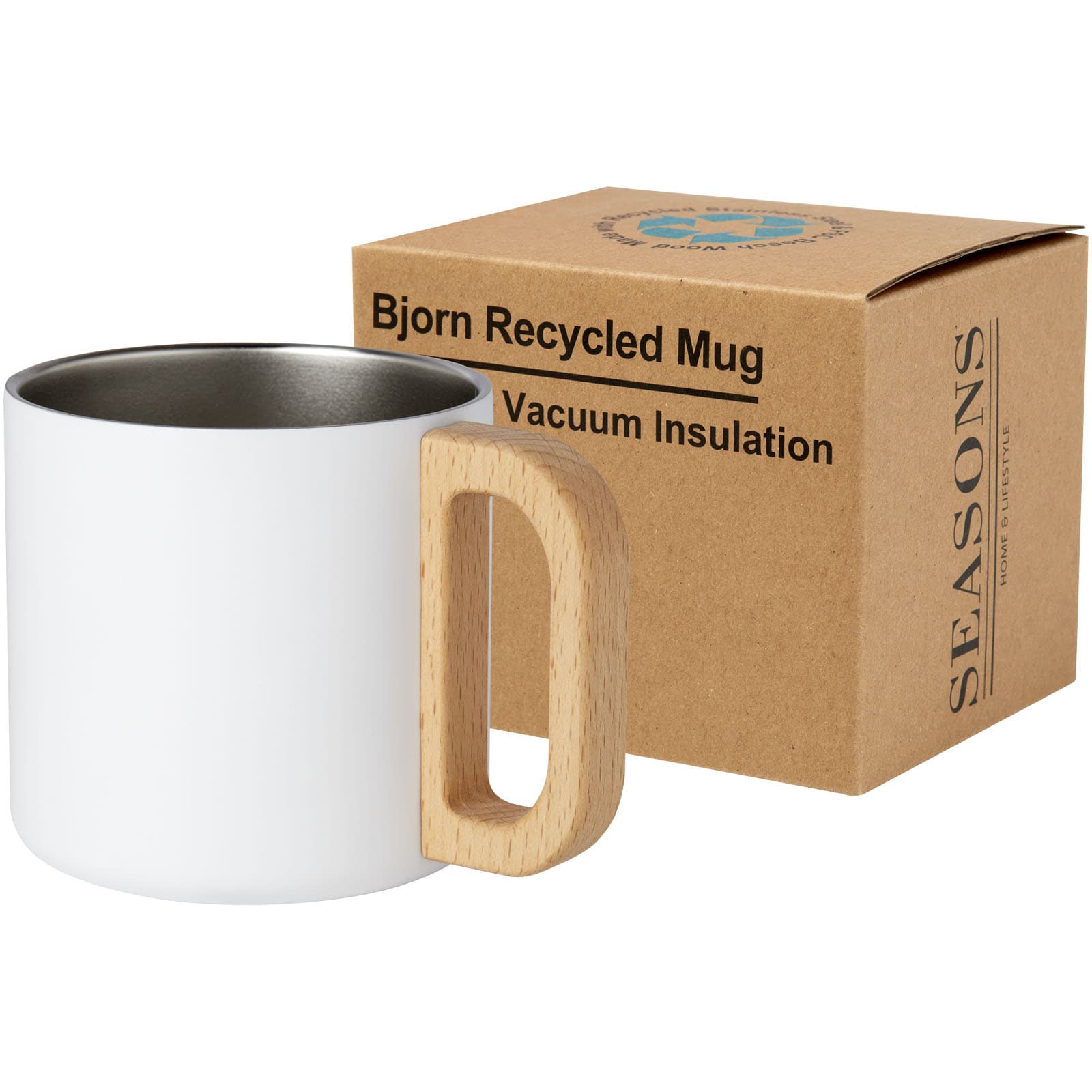 Cană Bjorn 360 ml din oțel inoxidabil reciclat certificat RCS cu izolație din cupru și vid