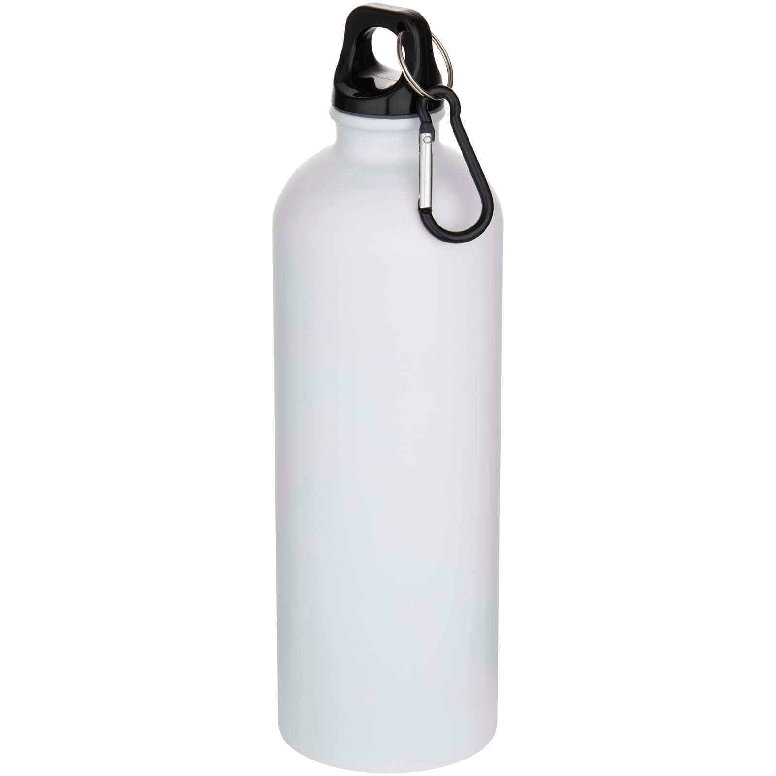 Sticlă de apă Oregon 750 ml mată din oțel inoxidabil reciclat RCS cu pereți simpli, cu carabinieră