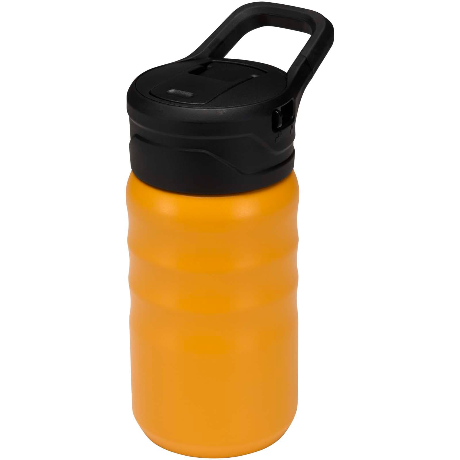 Knox — sticlă sport 350 ml din oțel inoxidabil reciclat RCS, cu perete dublu și pai rabatabil