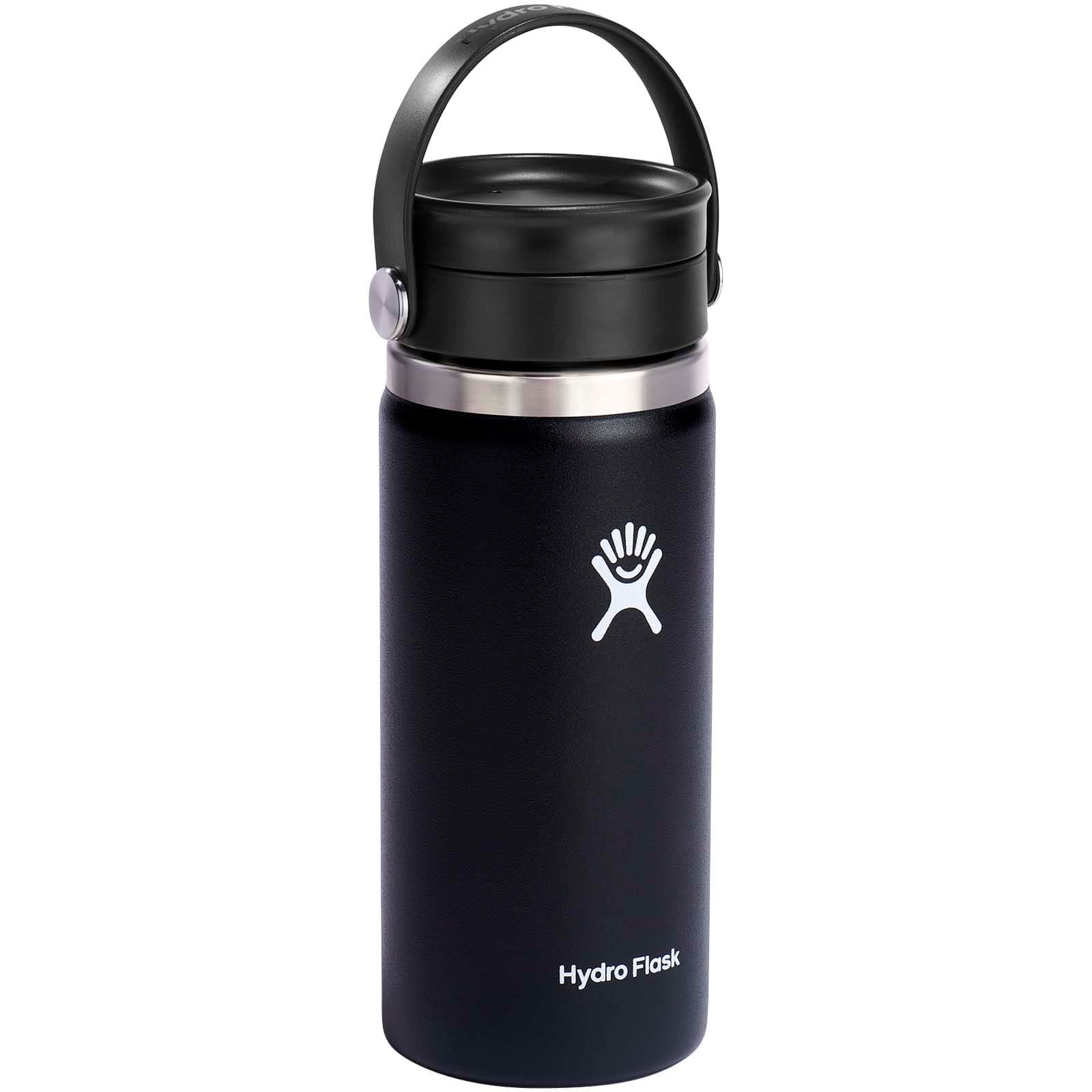 Hydro Flask Wide Mouth — pahar termoizolant 473 ml din oțel inoxidabil, cu capac Flex Sip™