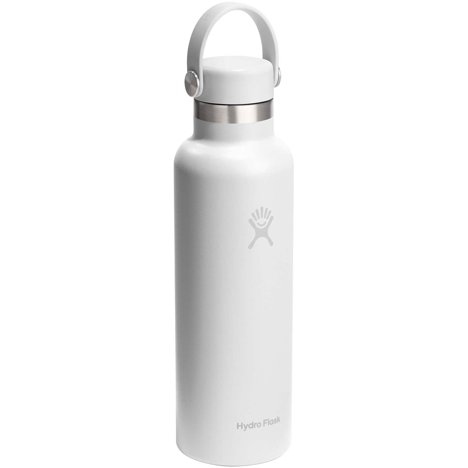 Hydra Flask Standard Mouth — sticlă de apă termoizolantă 621 ml din oțel inoxidabil, cu capac cu pai