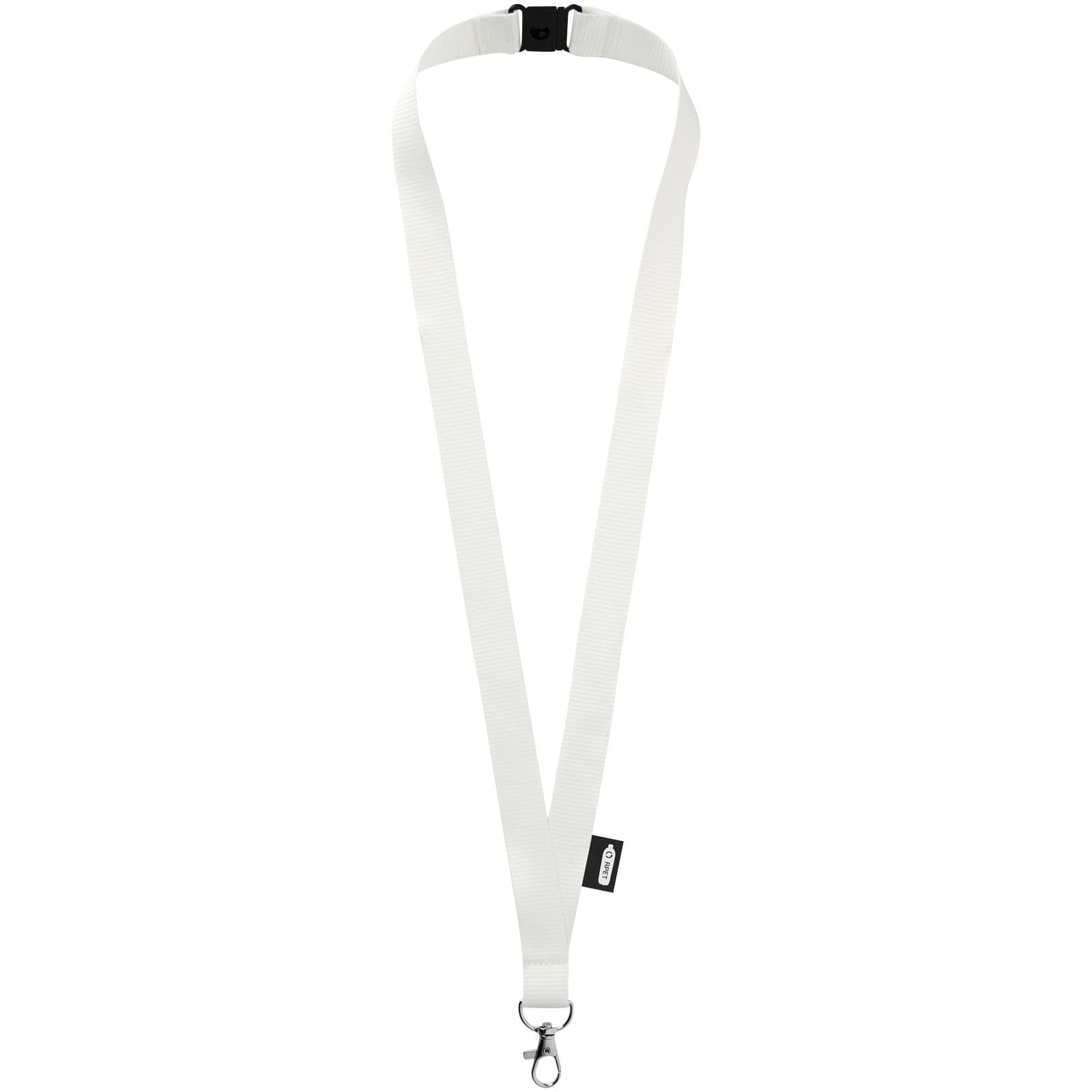 Lanyard Tom din PET reciclat cu închidere detașabilă