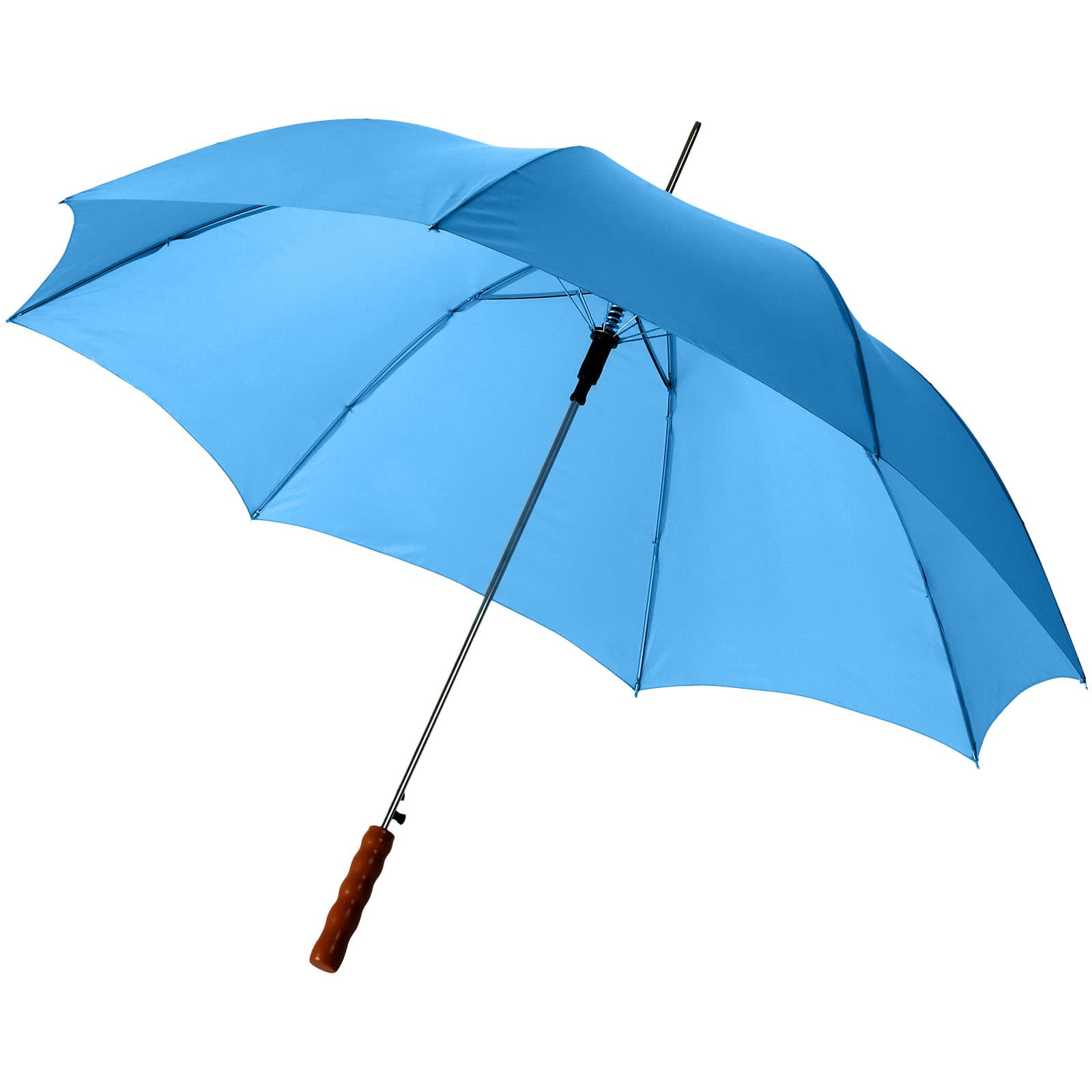 Umbrelă Lisa de 23" cu deschidere automată și mâner din lemn