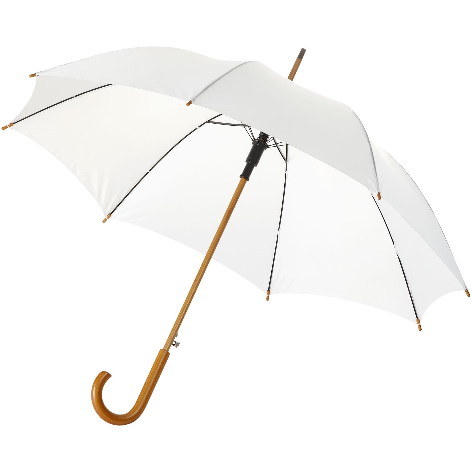 Umbrelă Kyle 23" cu deschidere automată, tijă și mâner din lemn