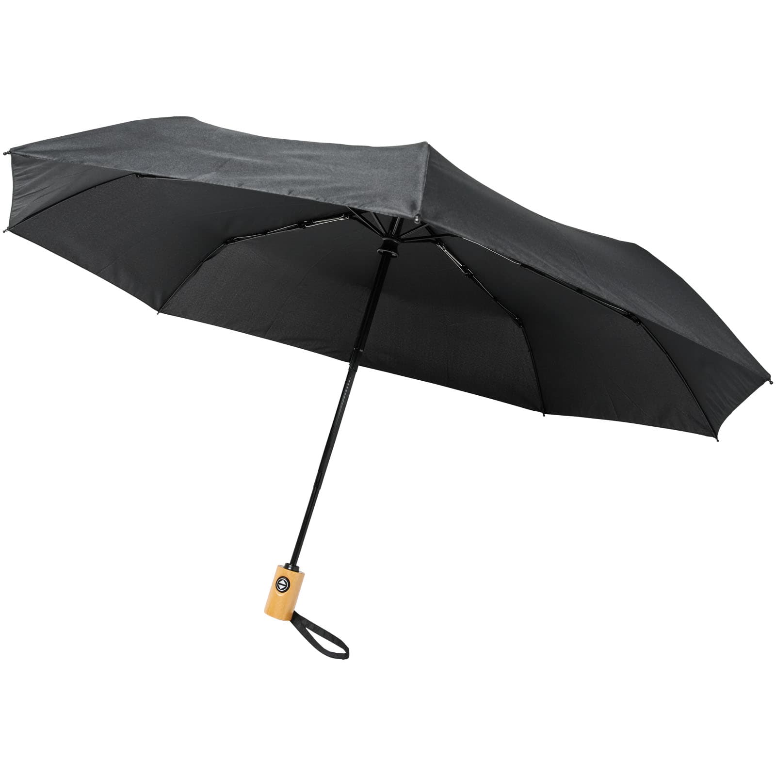 Umbrelă pliabilă Bo 21" din PET reciclat cu deschidere/închidere automată