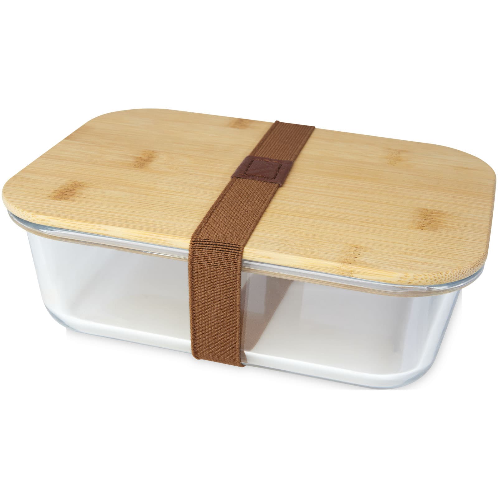 Caserolă de prânz din sticlă Roby 1000 ml cu capac din bambus