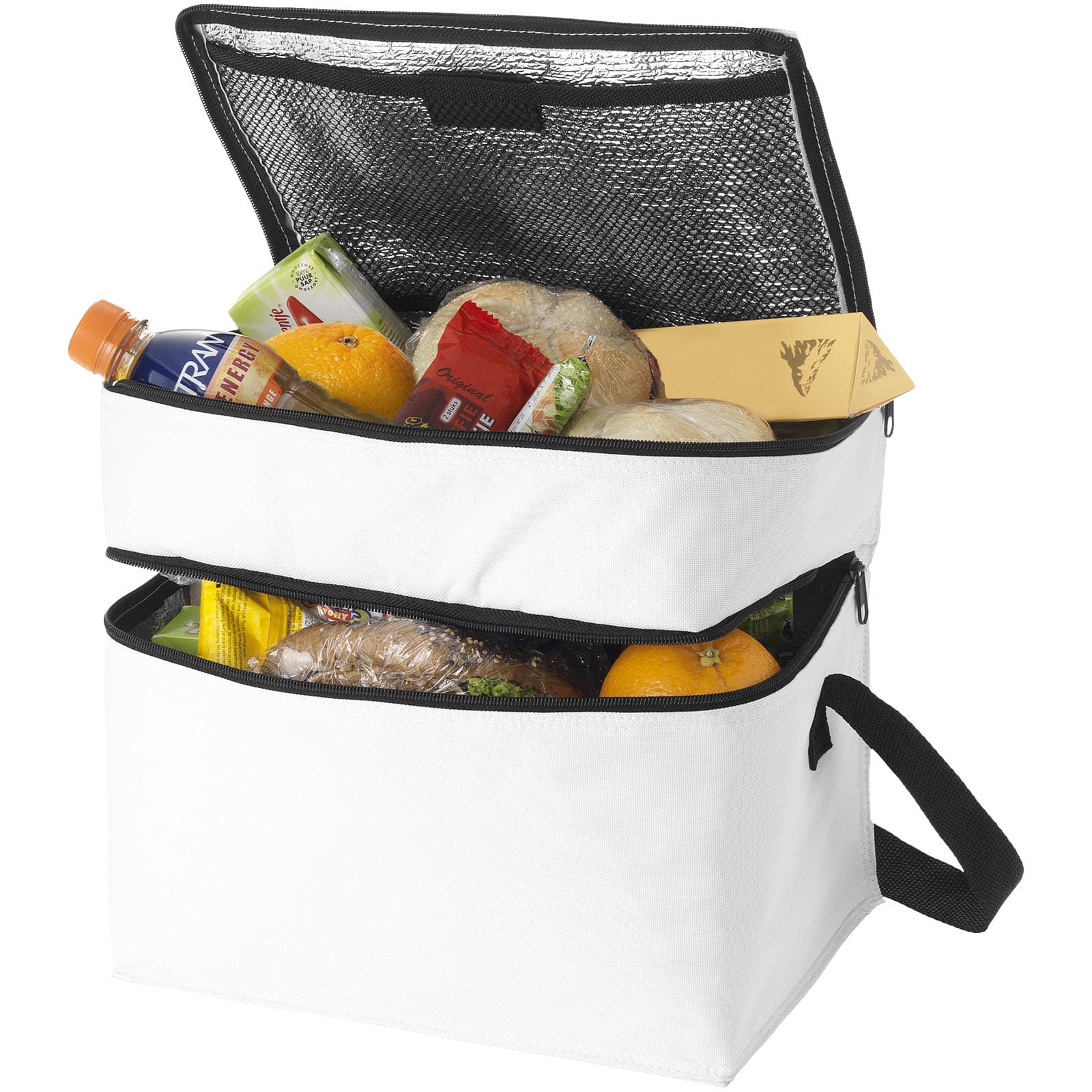 Geantă frigorifică Oslo cu 2 compartimente cu fermoar 13L