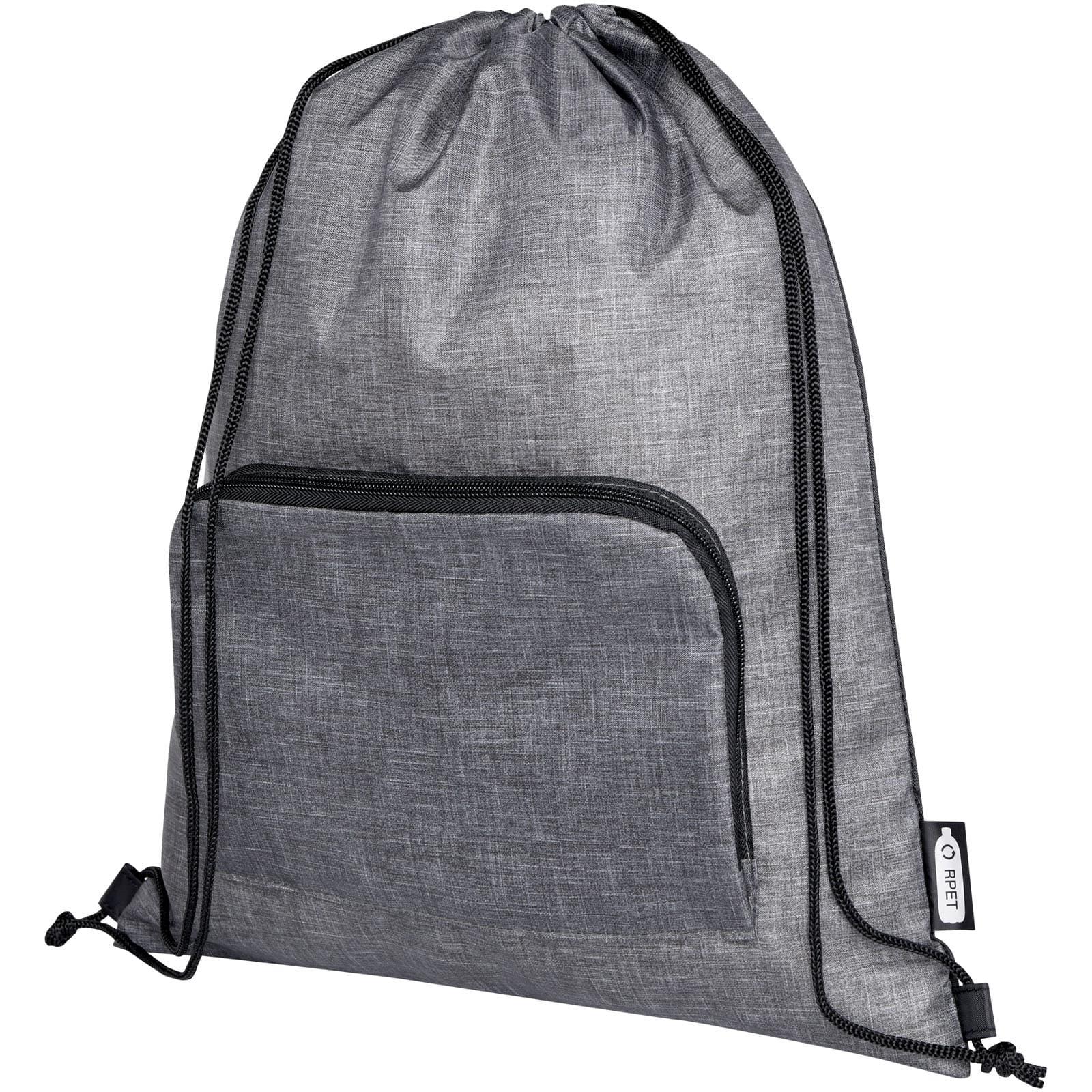 Sac cu șnur pliabil reciclat Ash 7 l