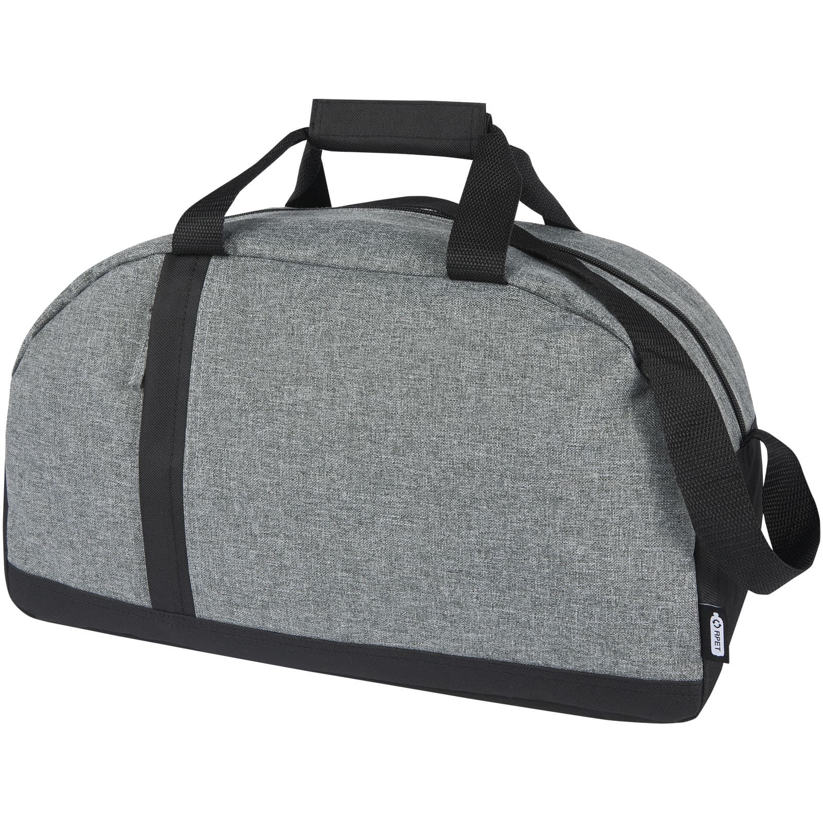 Geantă sport cilindrică în două nuanțe din material reciclat GRS Reclaim 21L