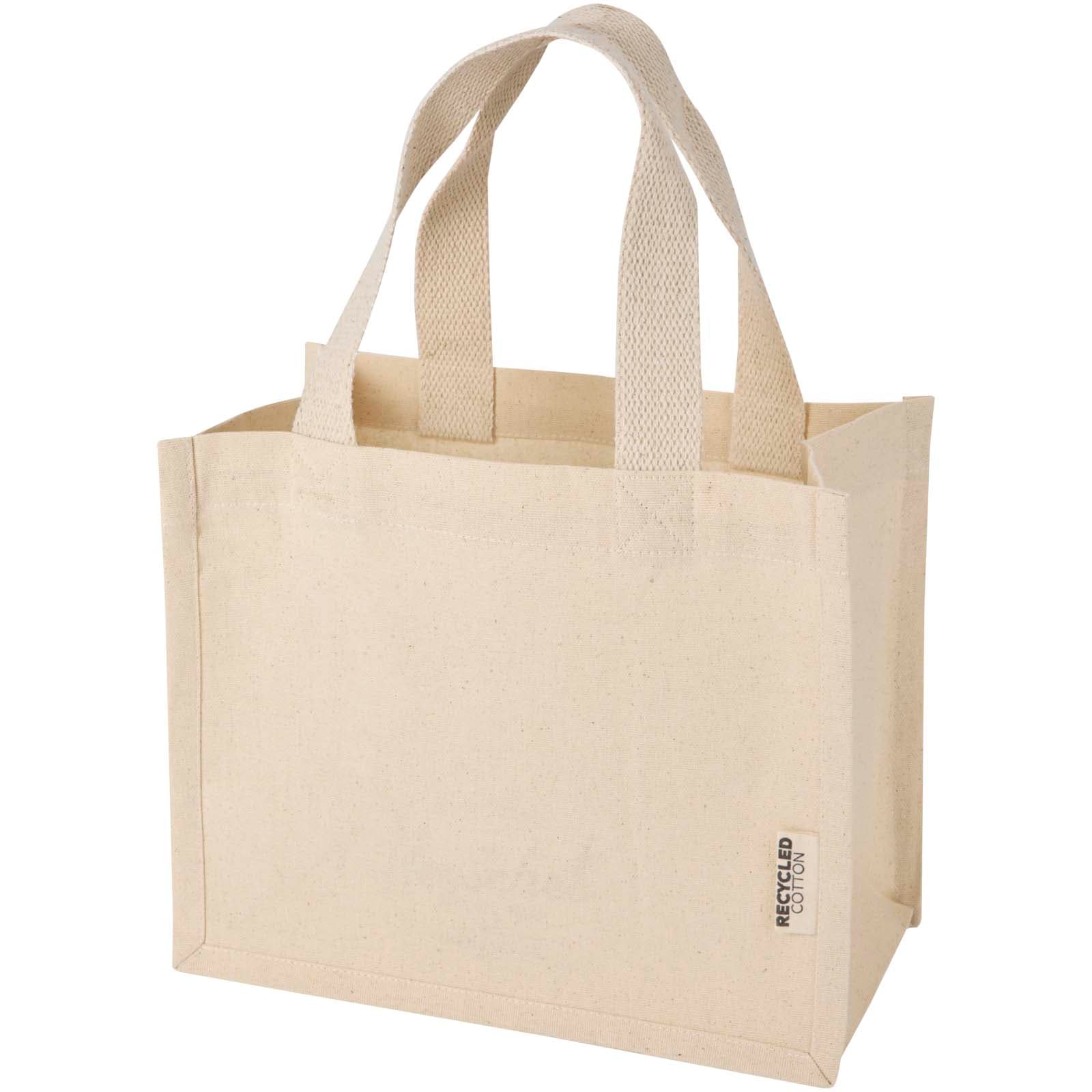 Sacoșă mini cu burduf din bumbac reciclat GRS Odessa 220 g/m² 9L