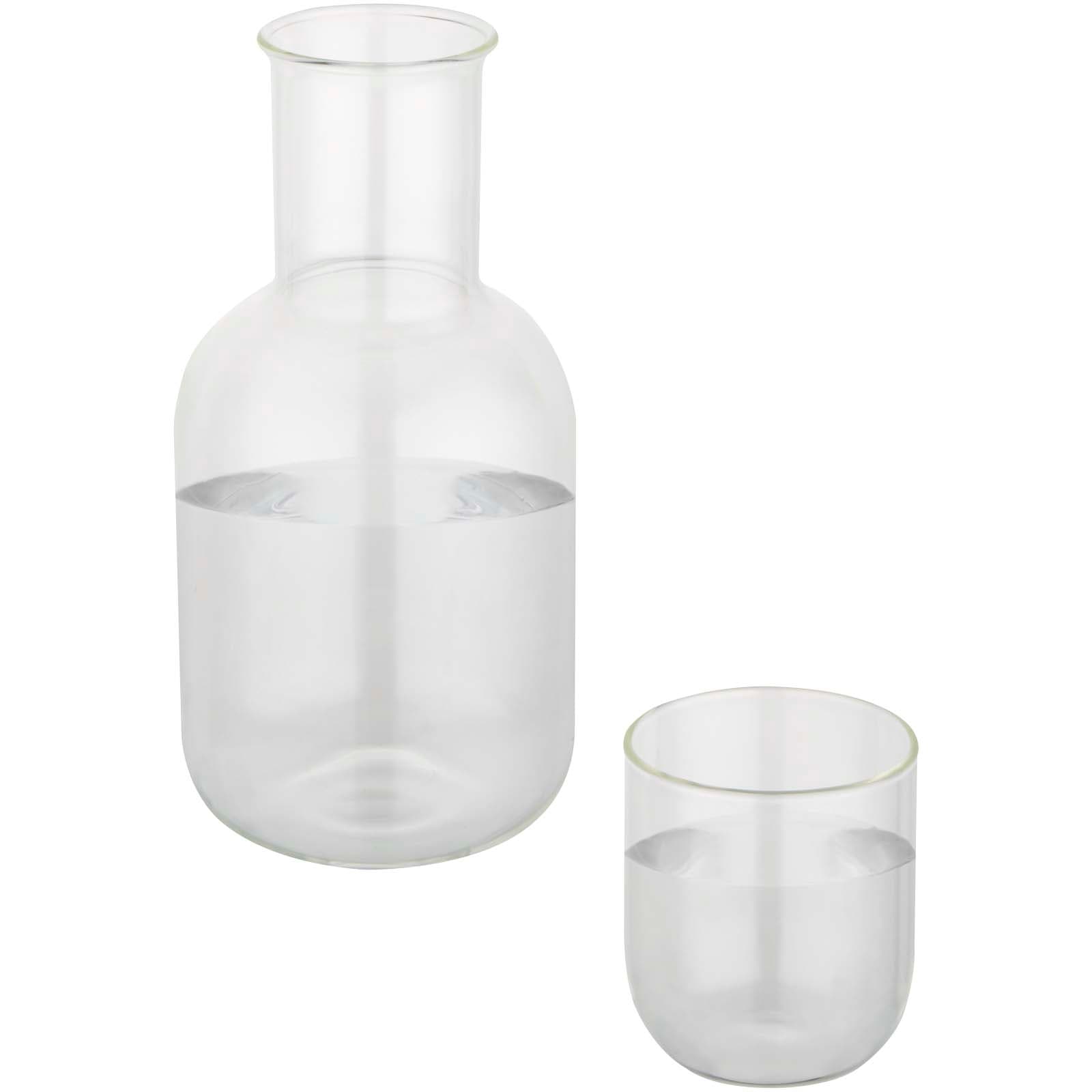 Set de carafă și pahar din sticlă cu finisaj mat Amelie
