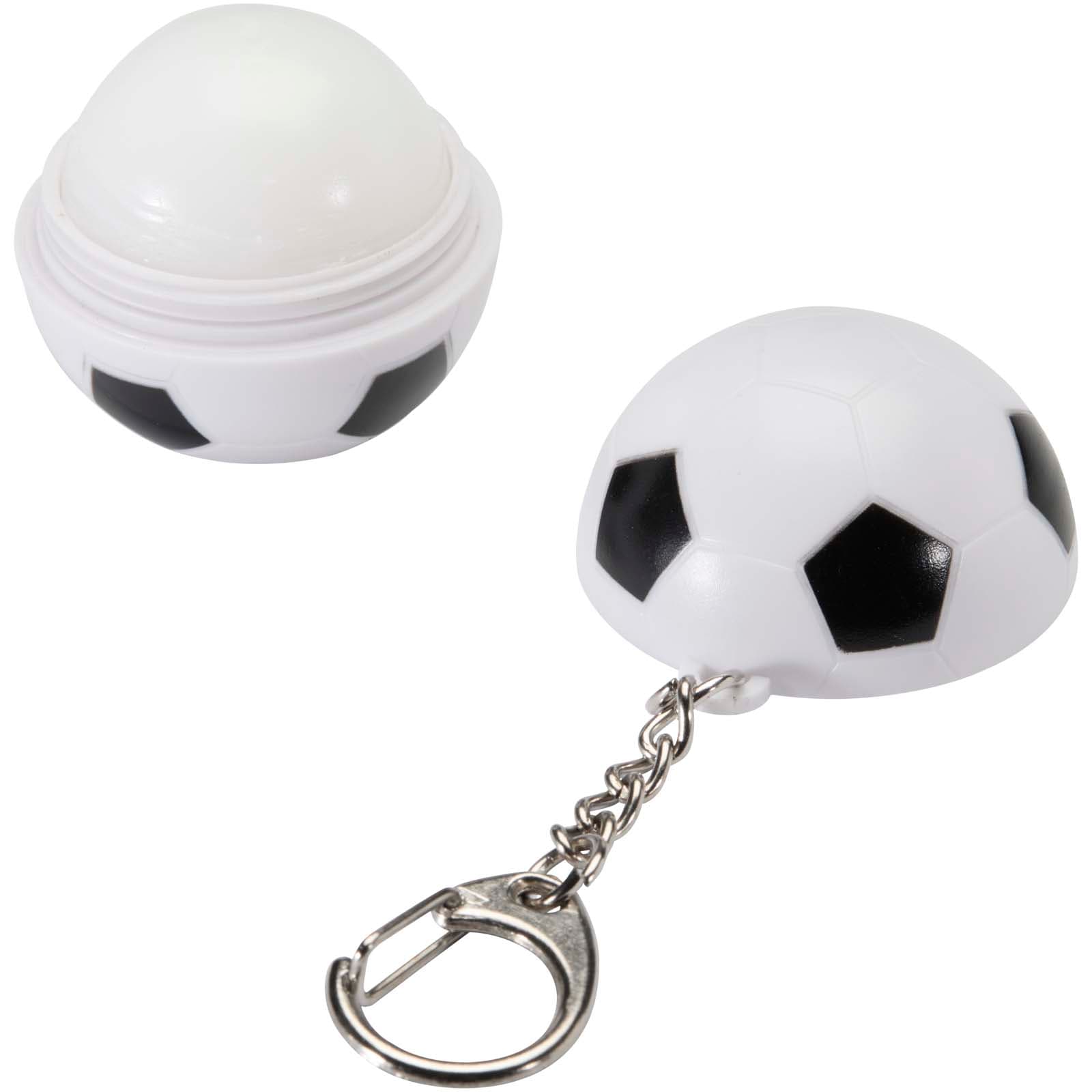 Balsam de buze cu vanilie în formă de minge de fotbal Rami cu SPF 15 și breloc