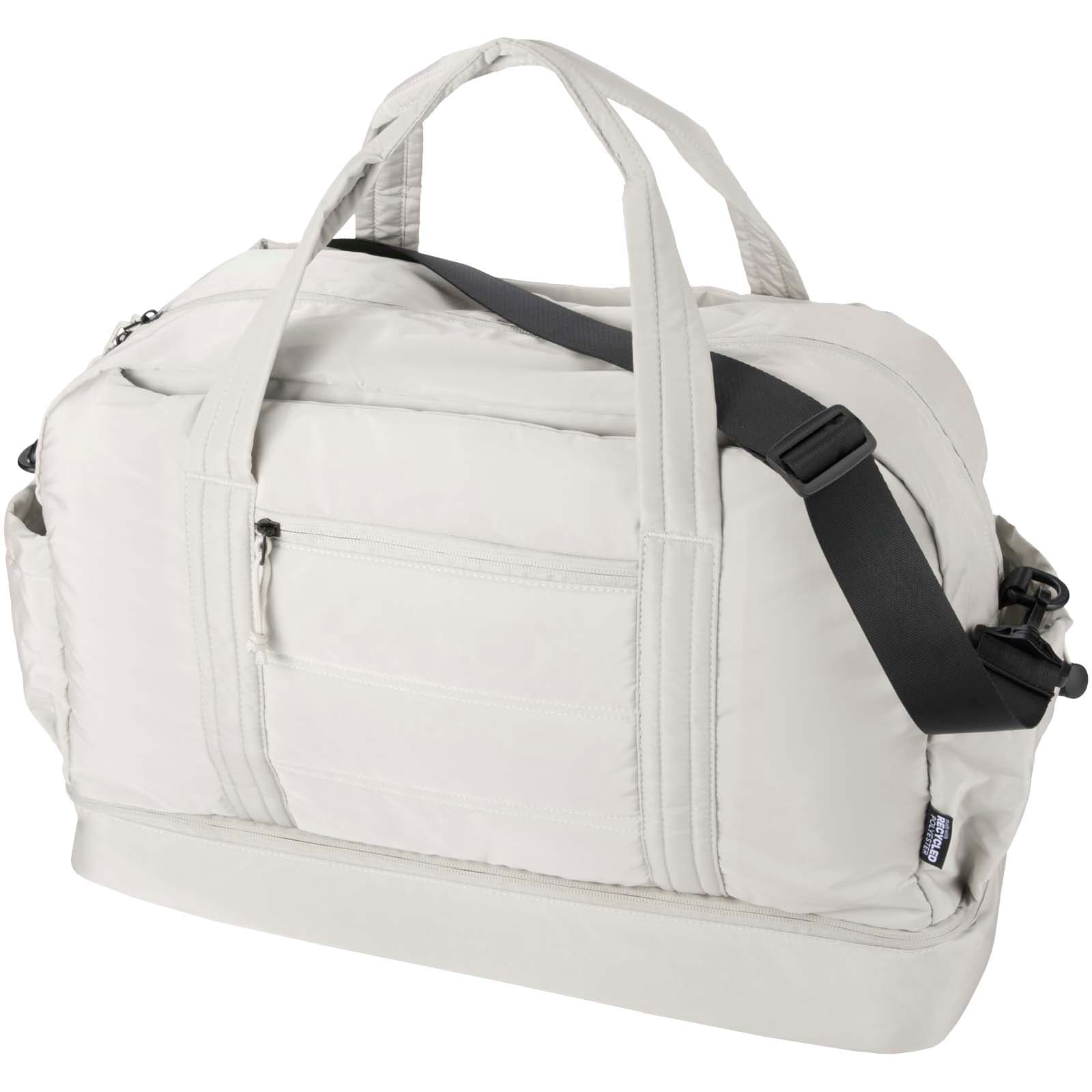 Geantă tip duffel reciclată GRS Puffer cu fund izolat 30L