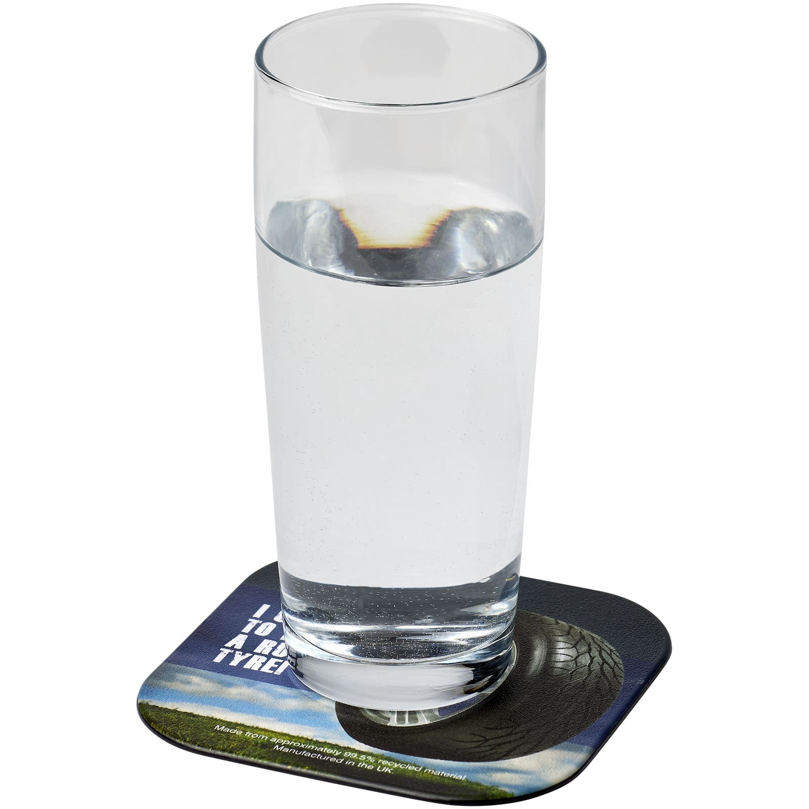 Suport de pahar pătrat din material de anvelopă Brite-Mat®