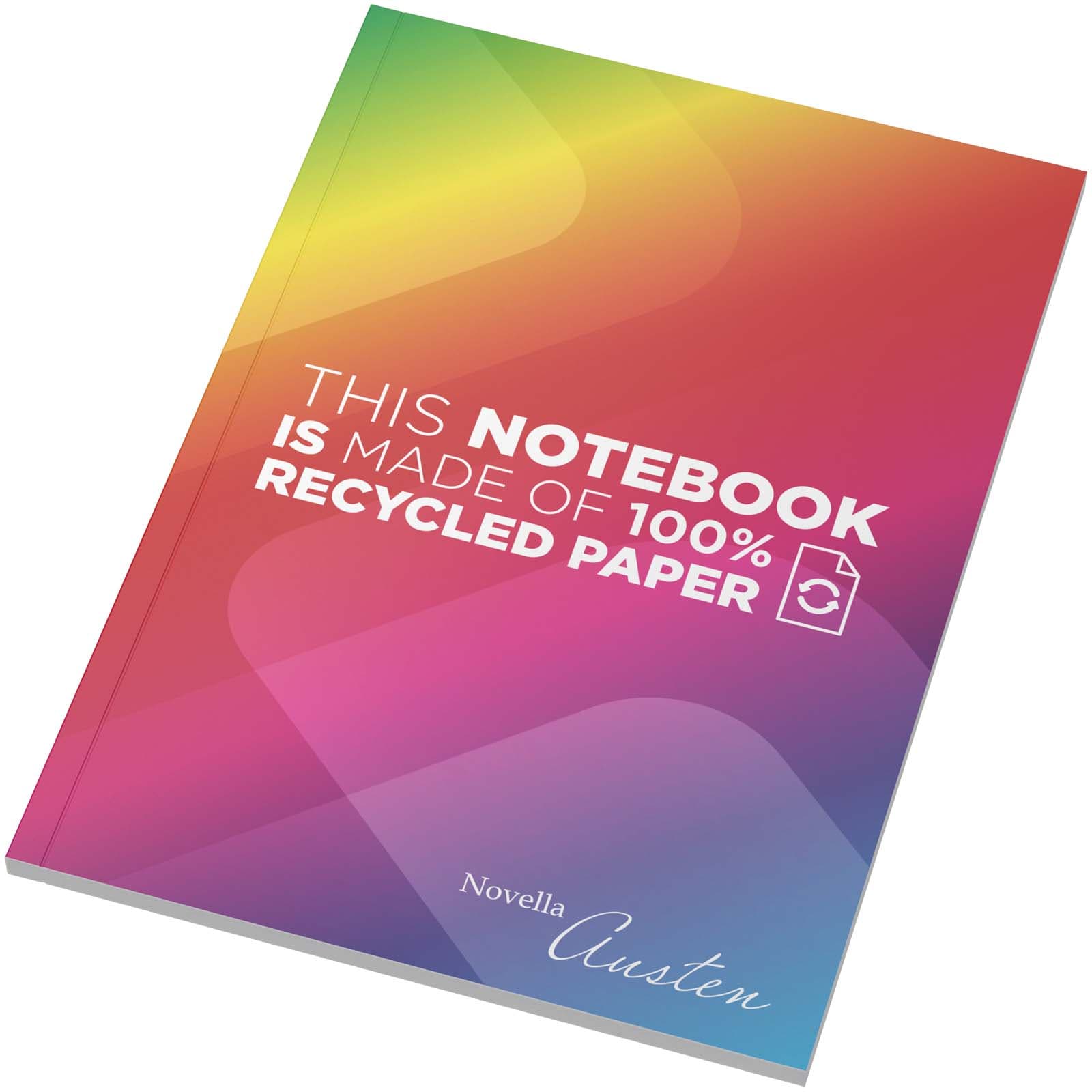 Novella Austen A5 — agendă reciclată cu coperți flexibile, 50 de file liniate