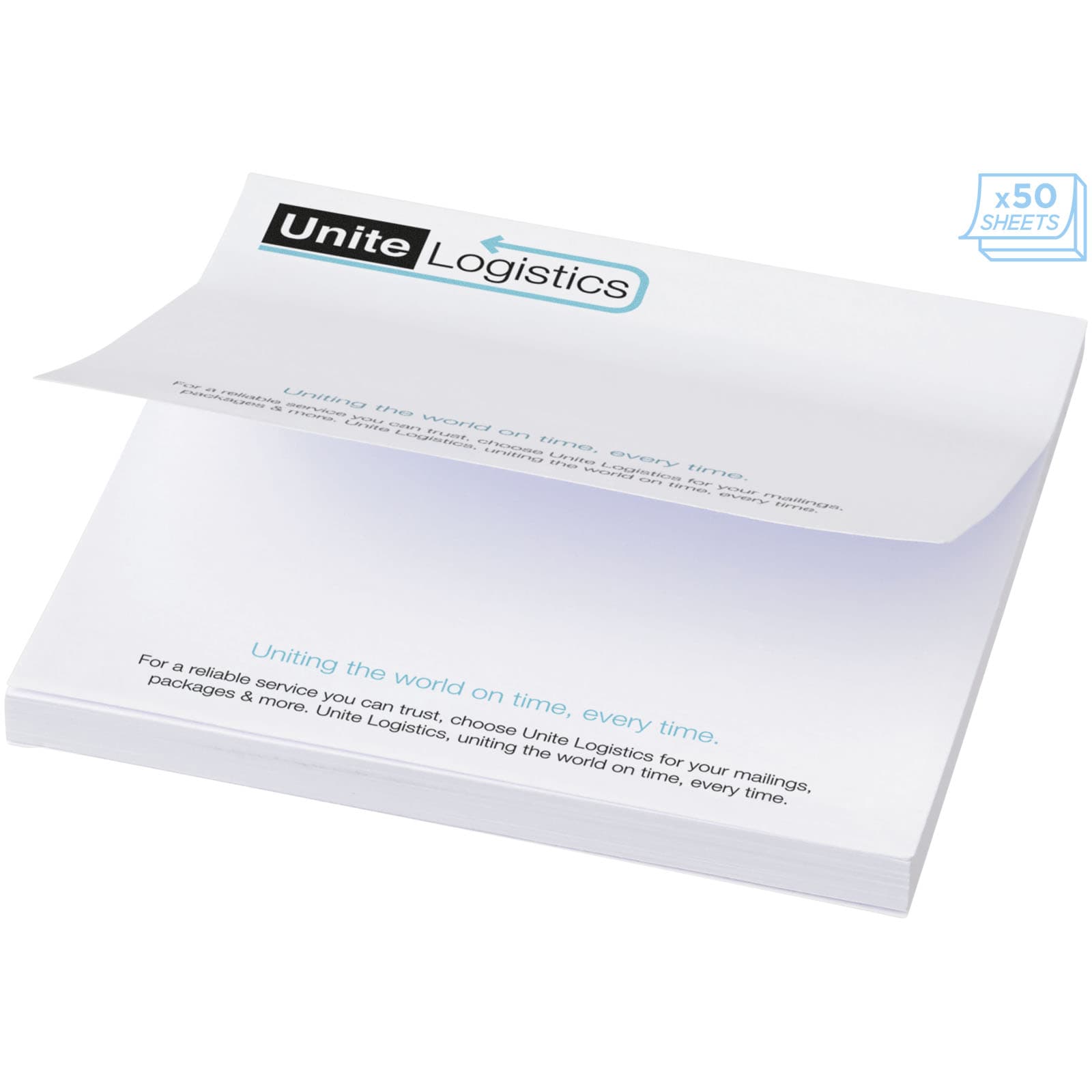 Notițe adezive mari pătrate Sticky-Mate® 100x100mm