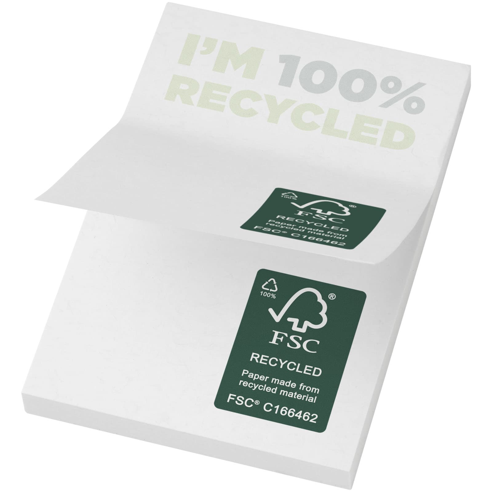 Notițe adezive reciclate Sticky-Mate® 50 x 75 mm