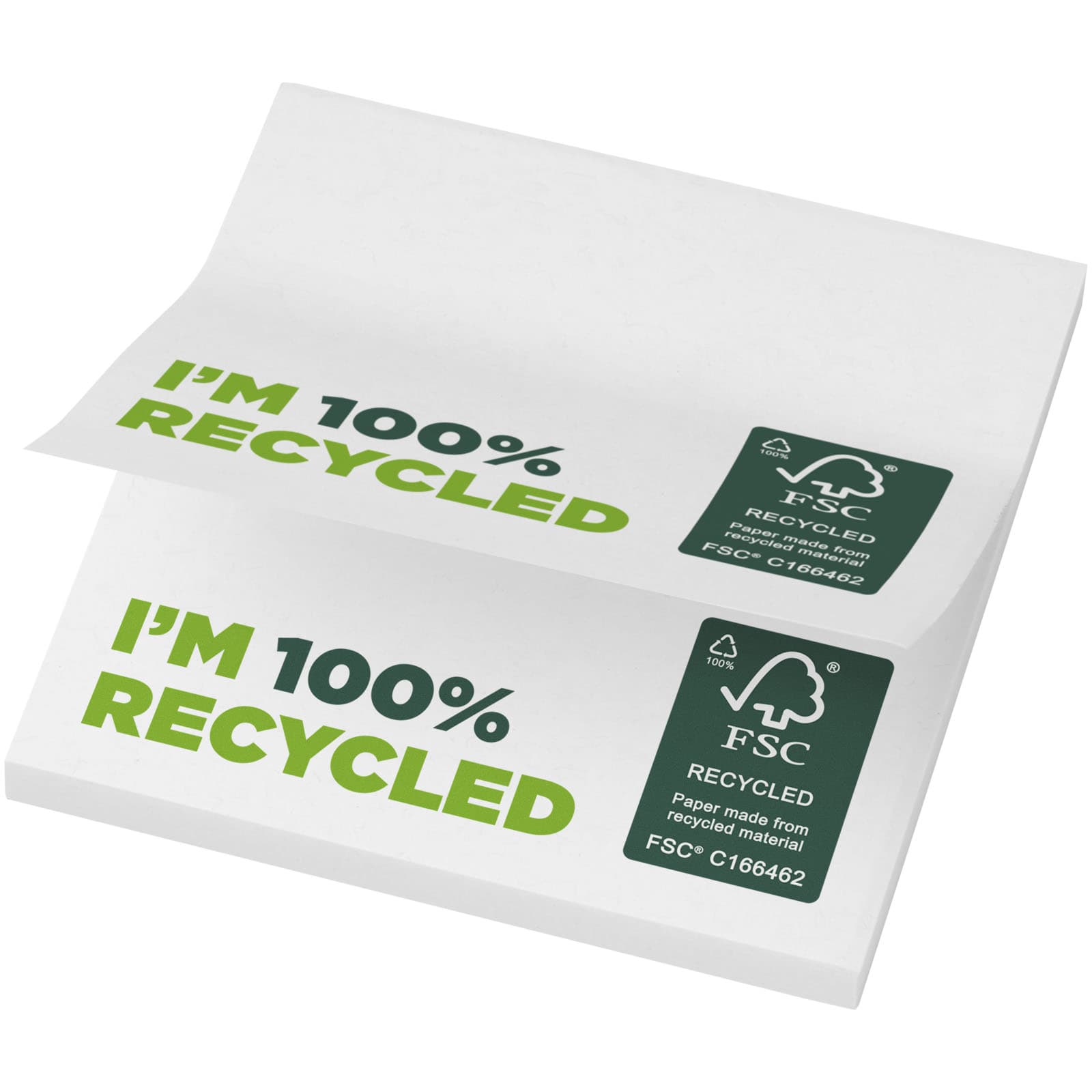 Notițe adezive reciclate Sticky-Mate® 75 x 75 mm