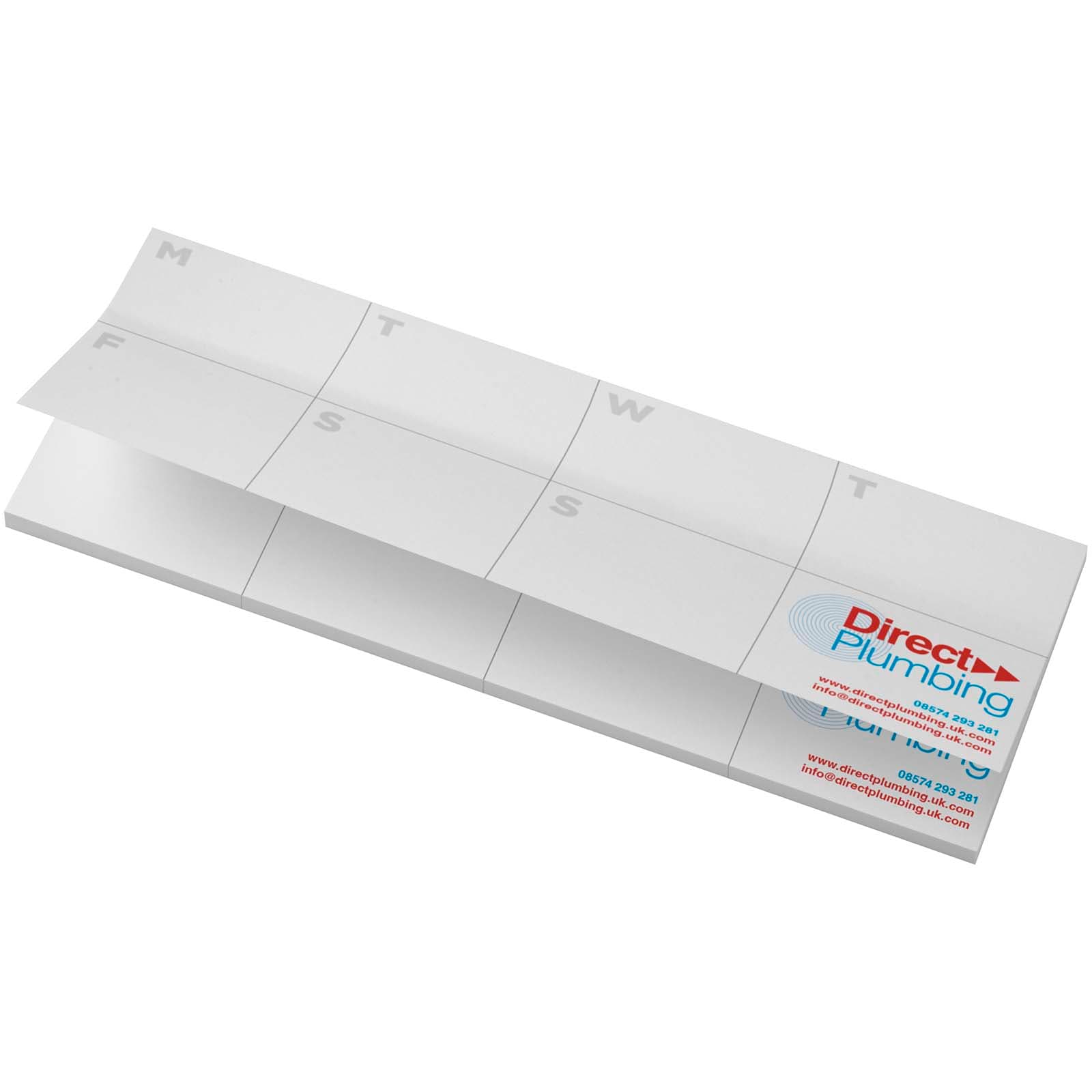 Notițe adezive reciclate cu planificator imprimat Sticky-Mate®