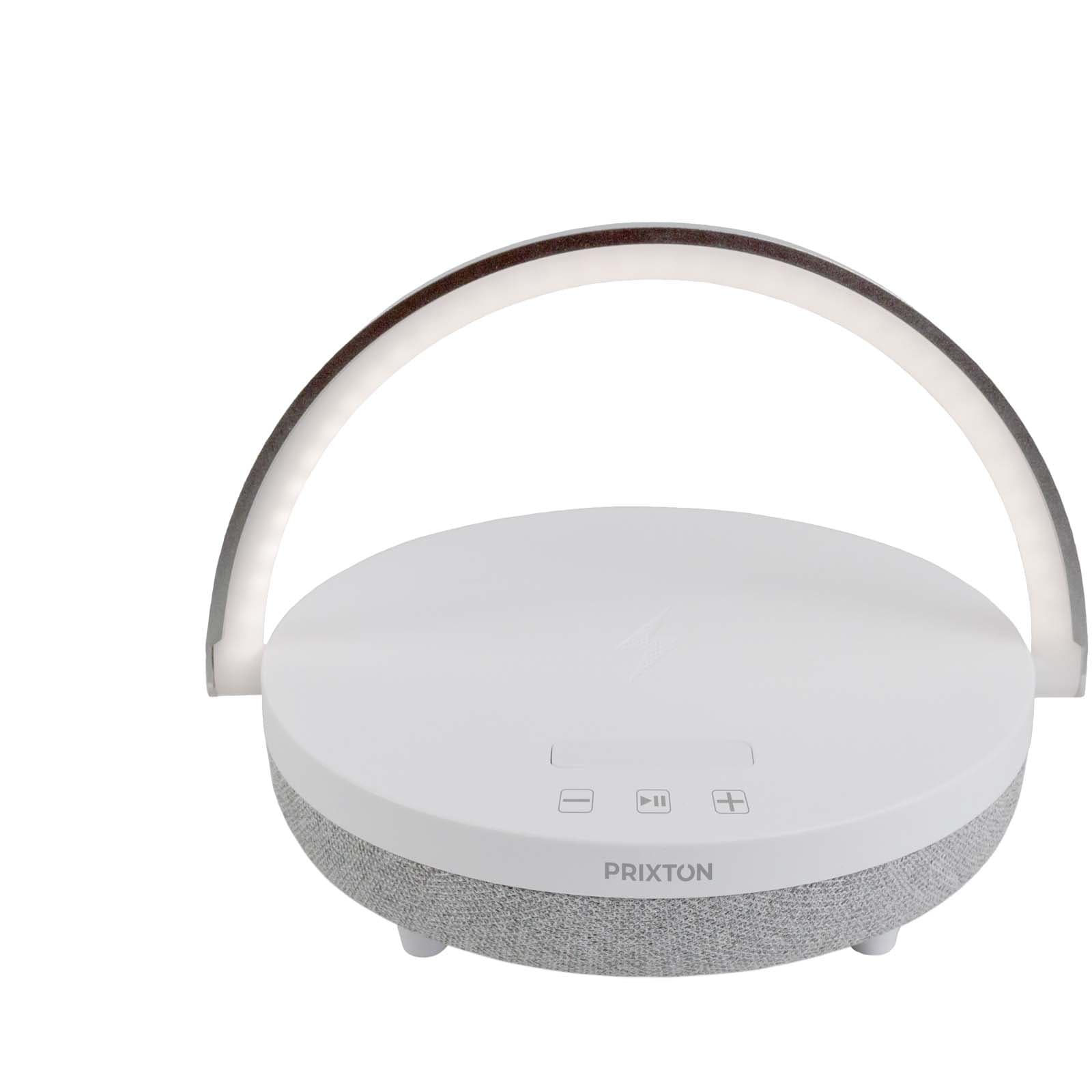 Boxă Bluetooth® Prixton 4-în-1 10W cu lumină LED și bază de încărcare wireless